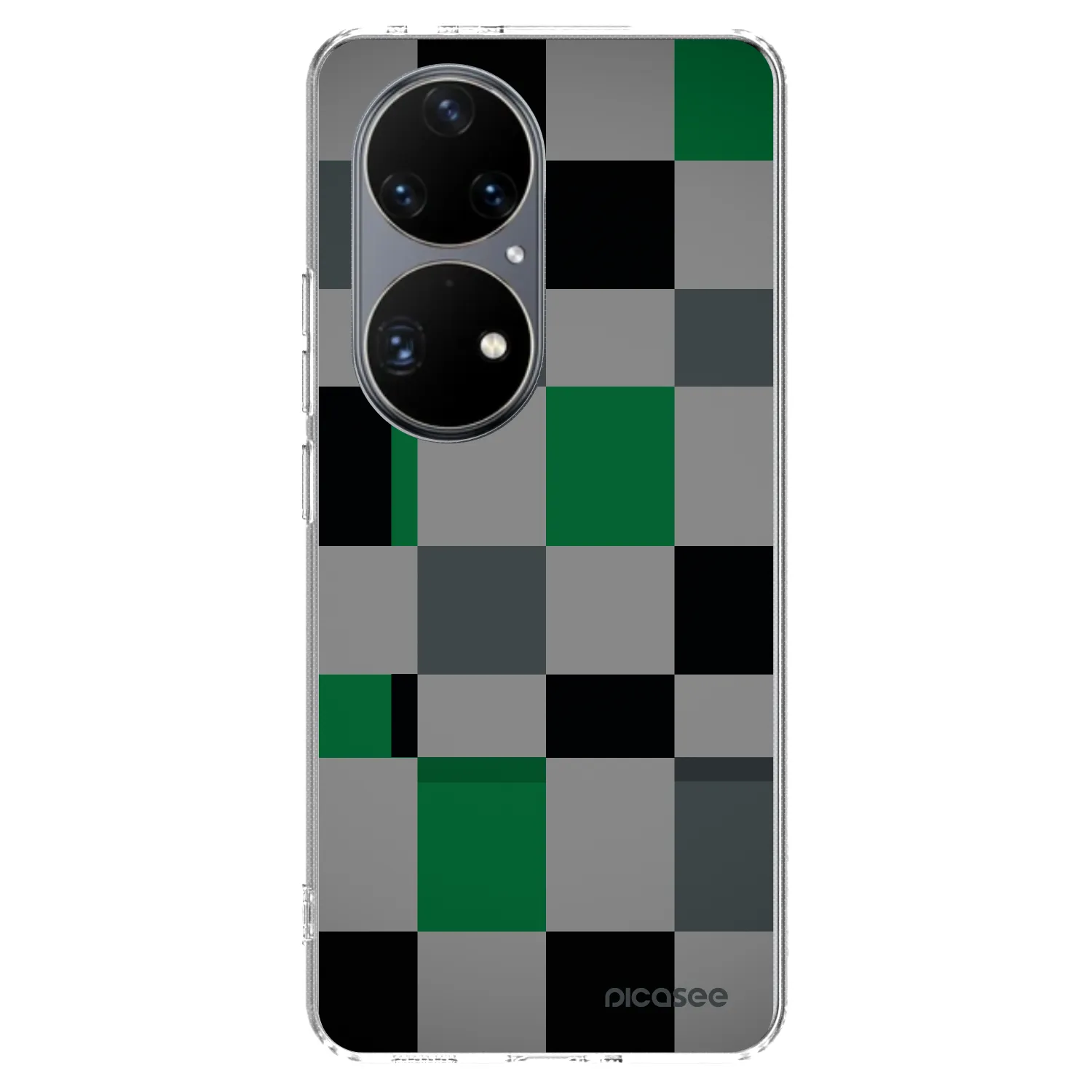 Picasee husă transparentă din silicon pentru Huawei P50 - Block Grid