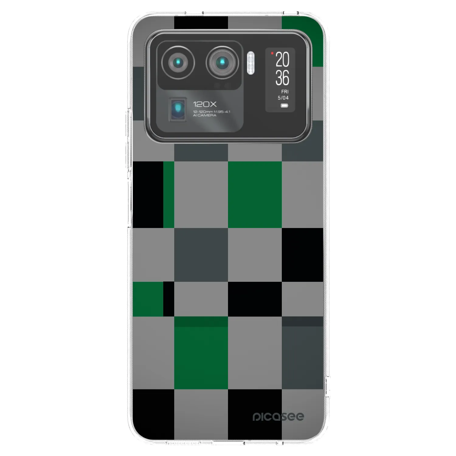 Picasee husă transparentă din silicon pentru Xiaomi Mi 11 Ultra - Block Grid