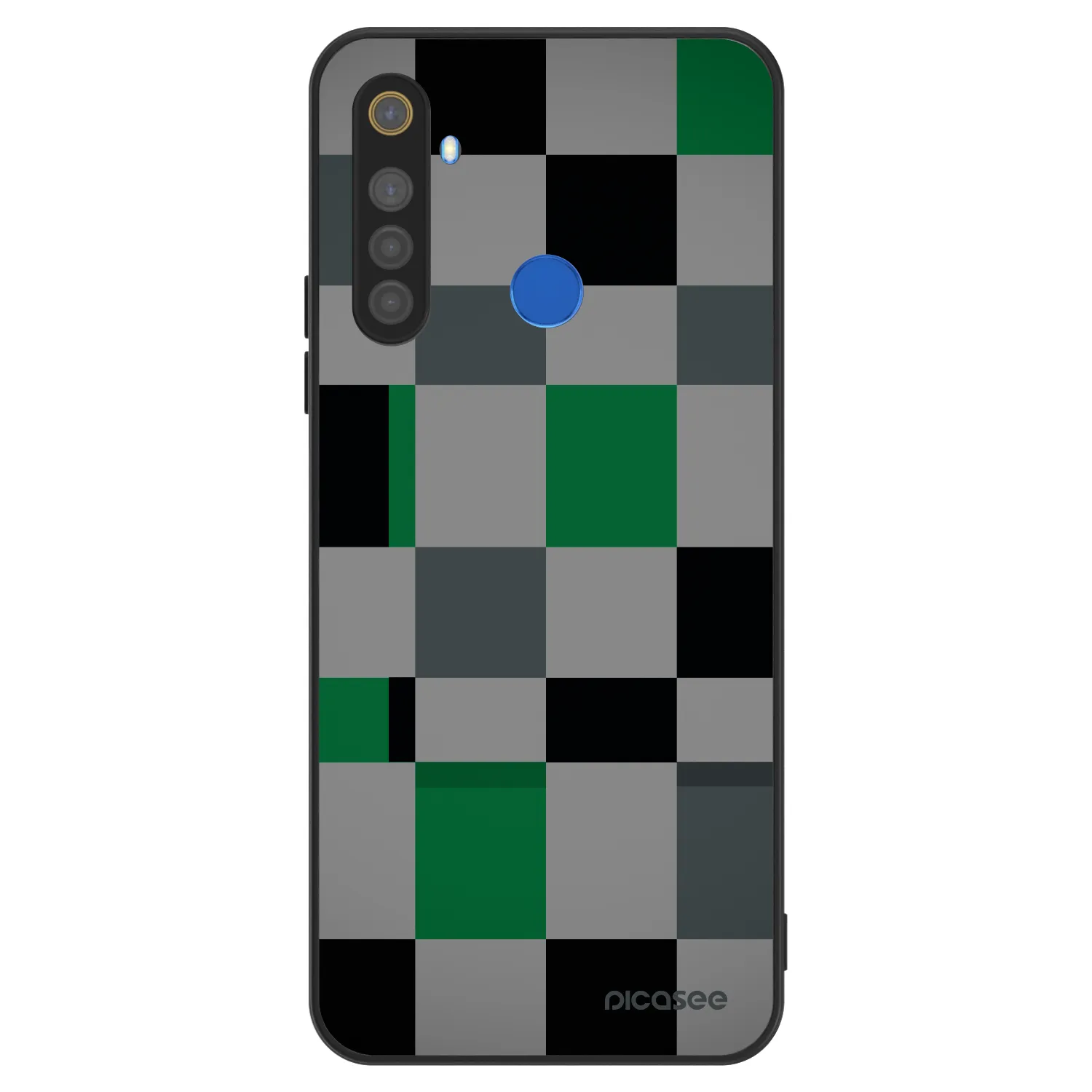 Picasee ULTIMATE CASE pentru Realme 5 - Block Grid