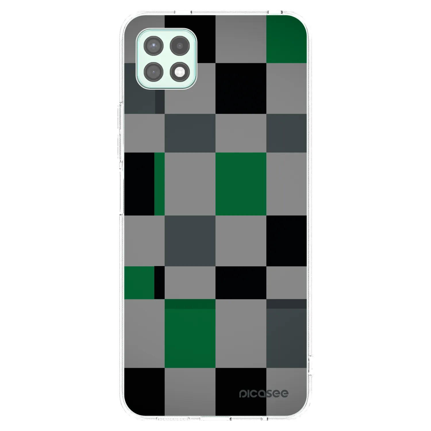 Picasee husă transparentă din silicon pentru Samsung Galaxy A22 A226B 5G - Block Grid