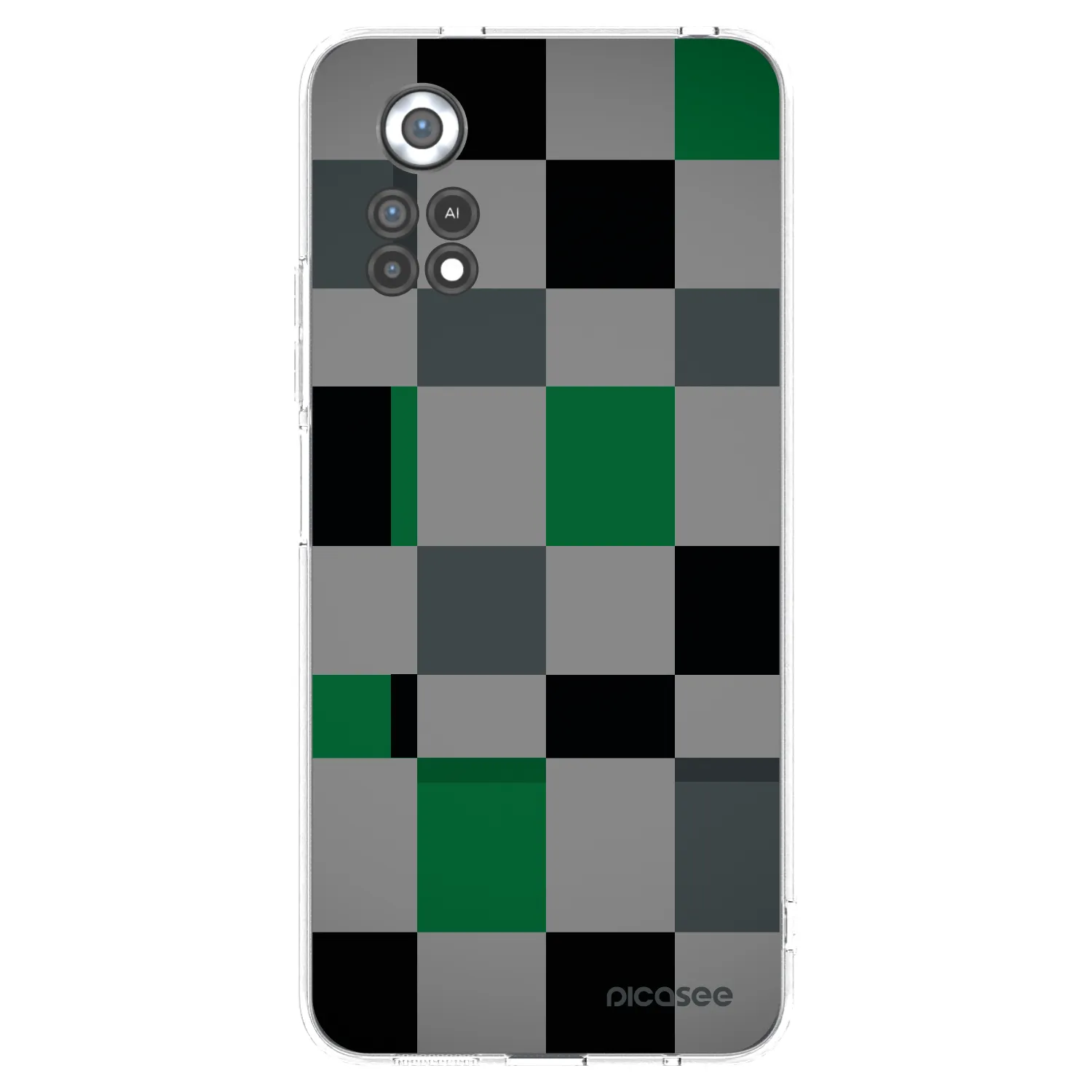 Picasee husă transparentă din silicon pentru Xiaomi Poco X4 Pro 5G - Block Grid