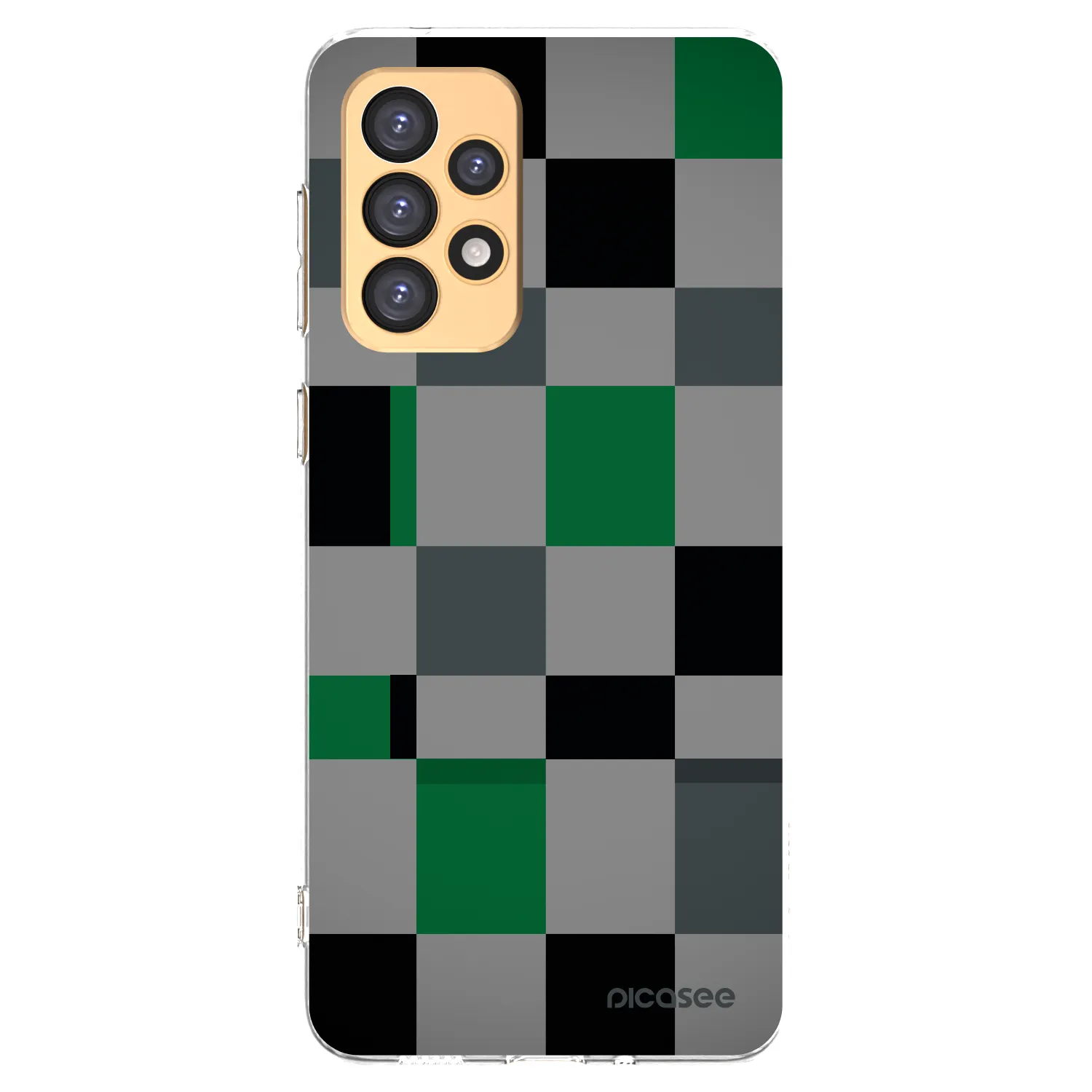 Picasee husă transparentă din silicon pentru Samsung Galaxy A33 5G A336 - Block Grid