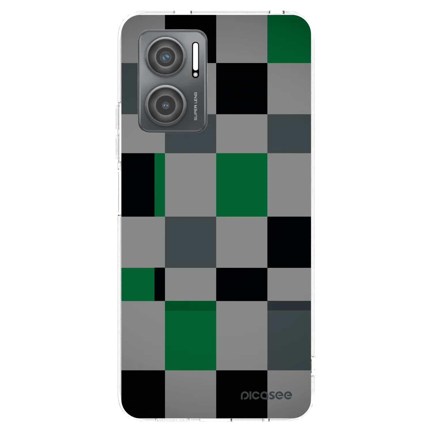 Picasee husă transparentă din silicon pentru Xiaomi Redmi 10 5G - Block Grid