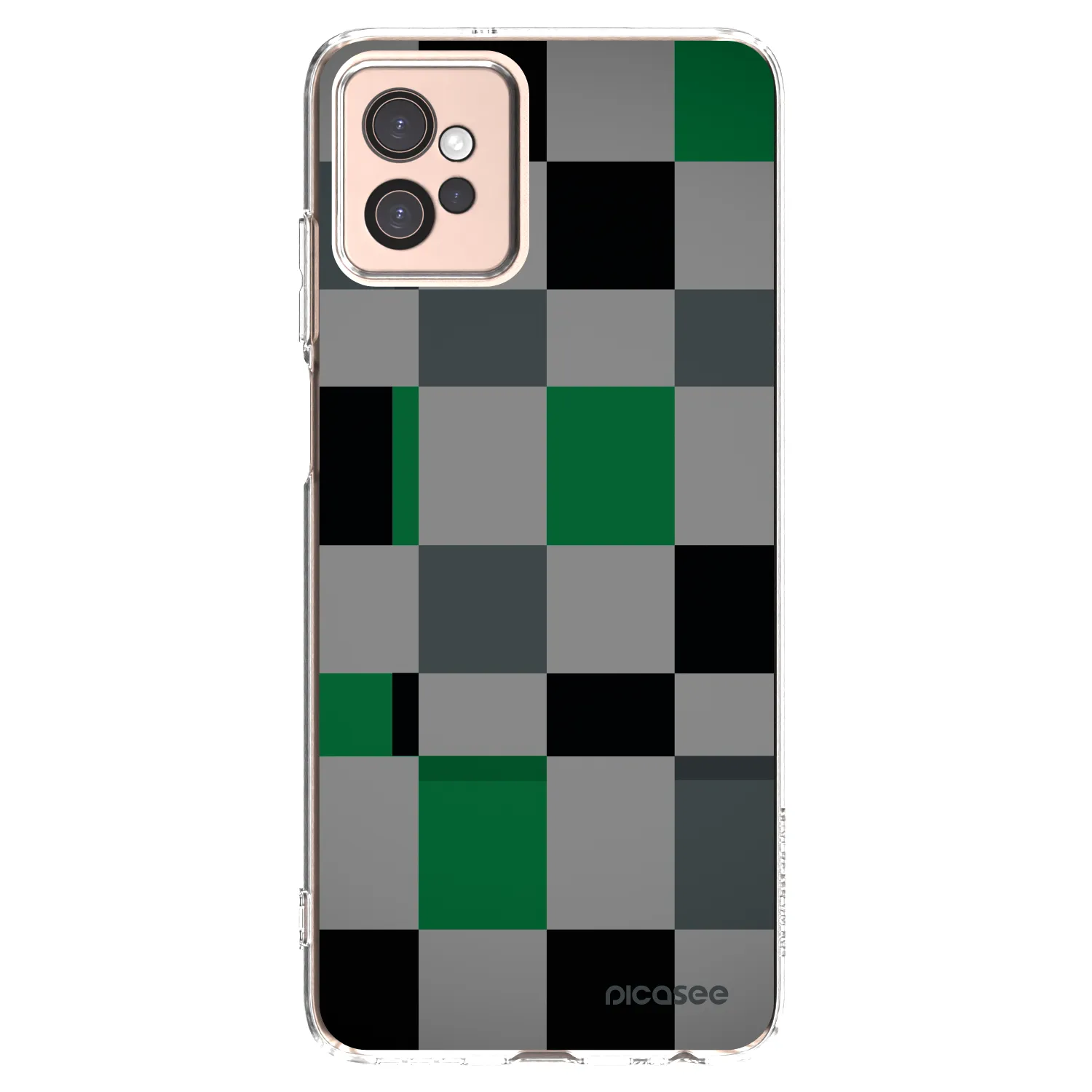 Picasee husă transparentă din silicon pentru Motorola Moto G32 - Block Grid