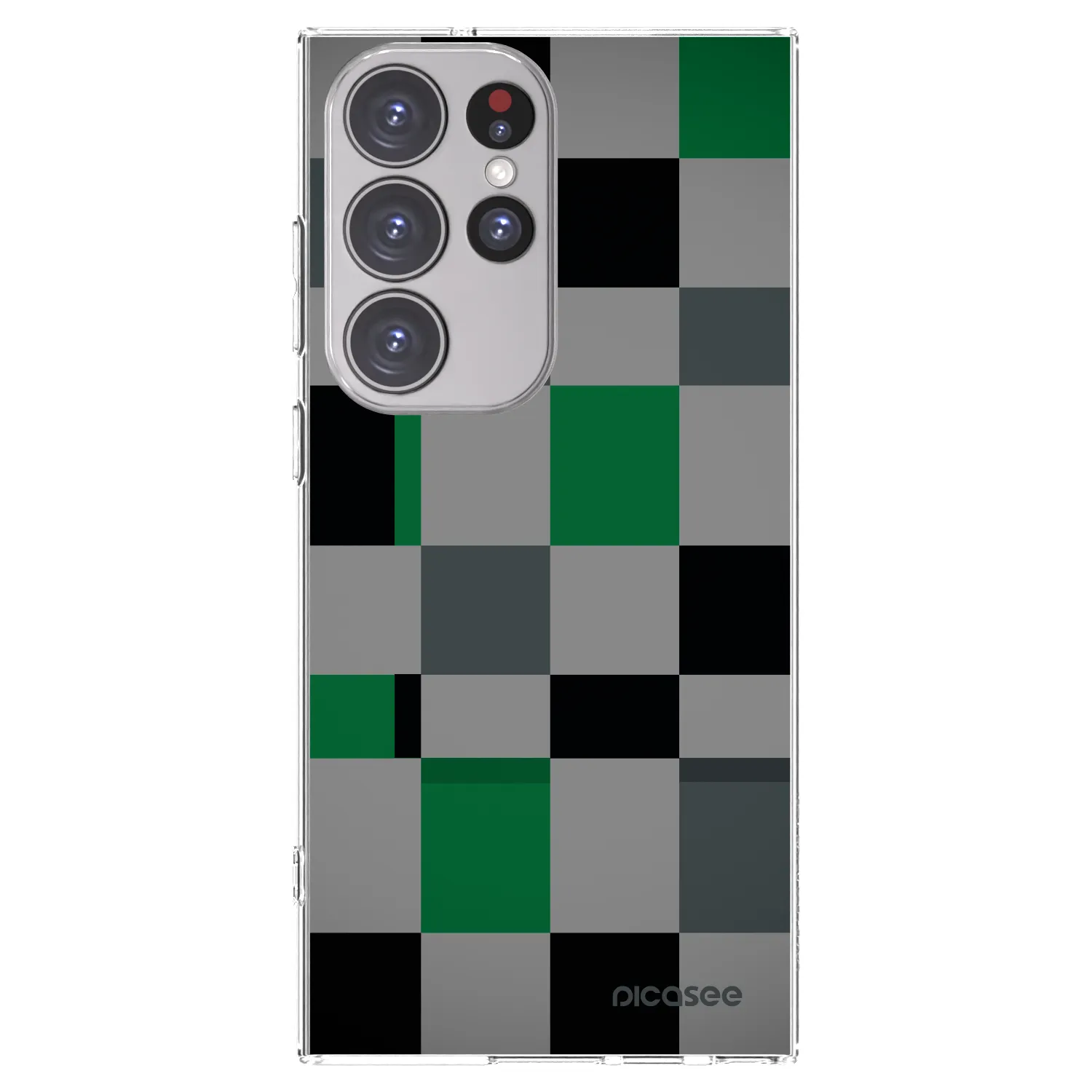 Picasee husă transparentă din silicon pentru Samsung Galaxy S23 Ultra 5G - Block Grid