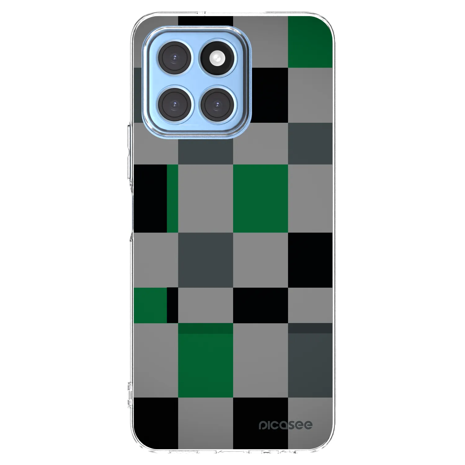 Picasee husă transparentă din silicon pentru Honor X6 - Block Grid