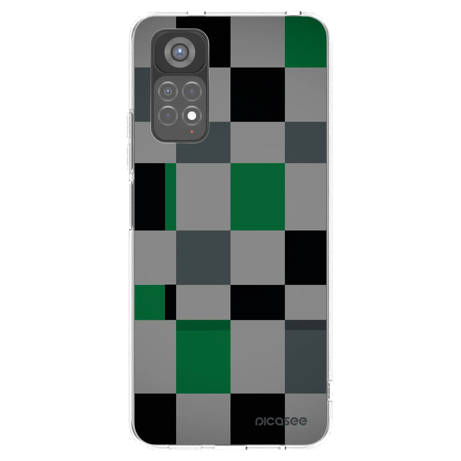 Picasee husă transparentă din silicon pentru Xiaomi Redmi Note 11S 5G - Block Grid