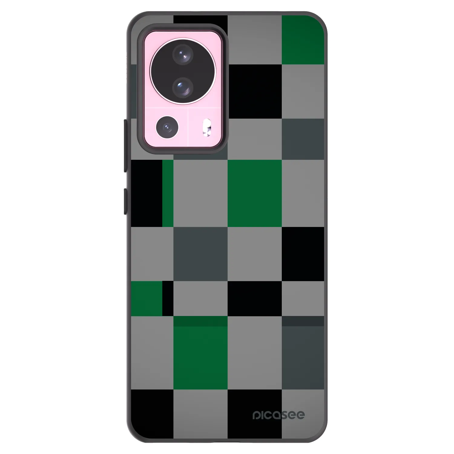 Picasee husă neagră din silicon pentru Xiaomi 13 Lite - Block Grid