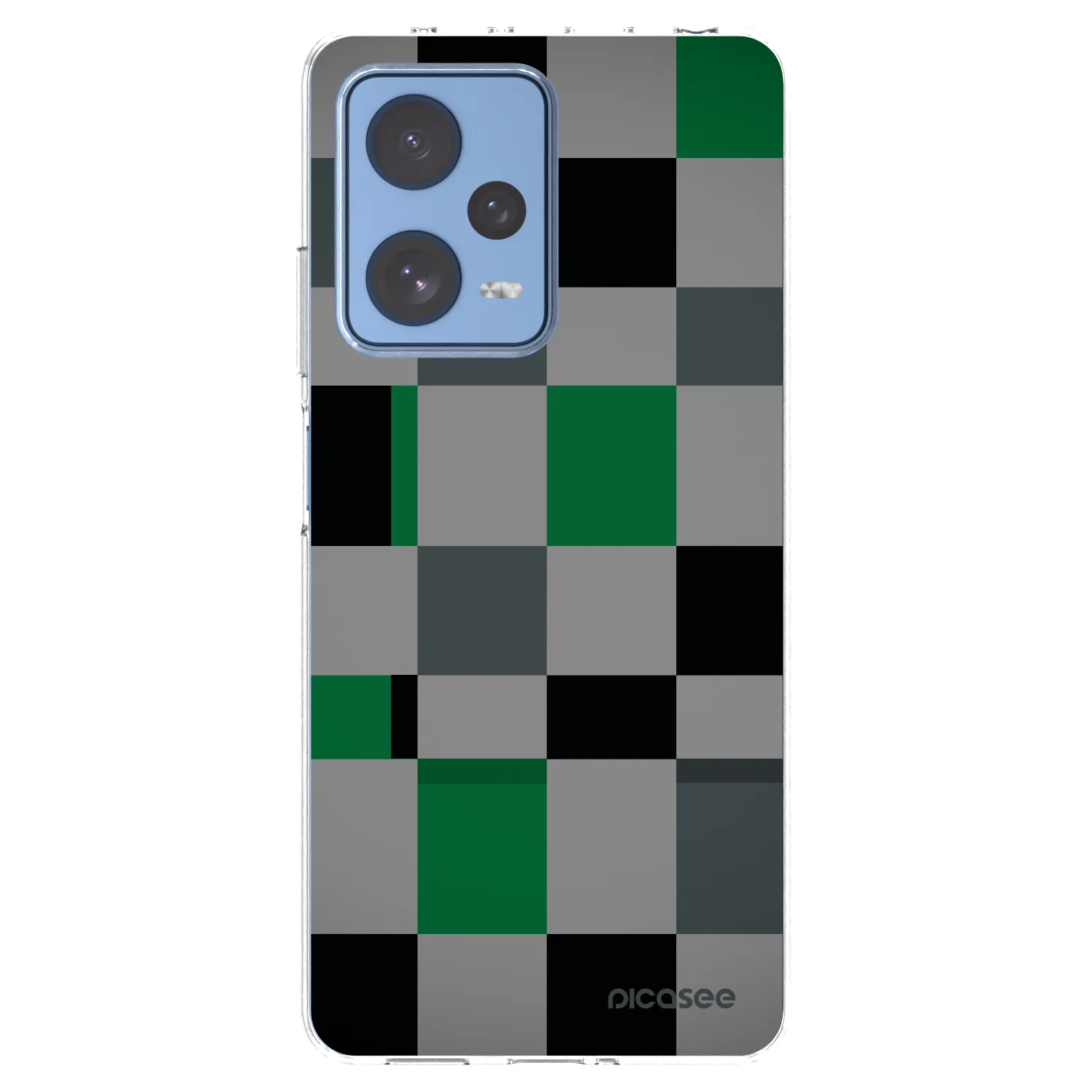 Picasee husă transparentă din silicon pentru Xiaomi Redmi Note 12 Pro 5G - Block Grid