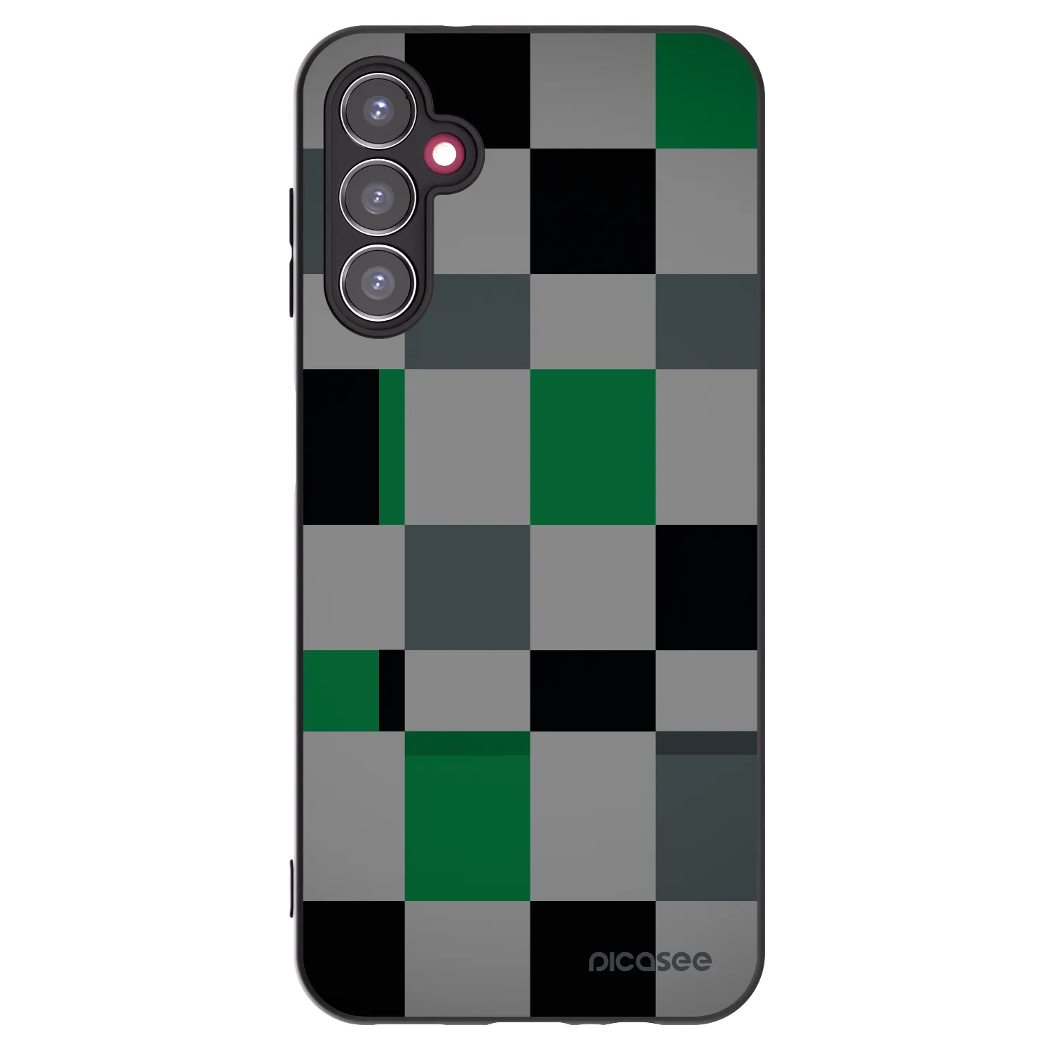 Picasee husă neagră din silicon pentru Samsung Galaxy A14 4G A145R - Block Grid