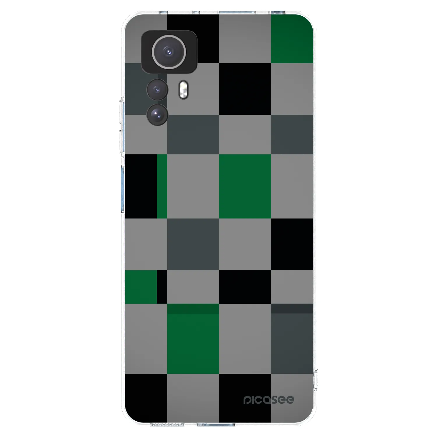 Picasee husă transparentă din silicon pentru Xiaomi Redmi Note 12S - Block Grid