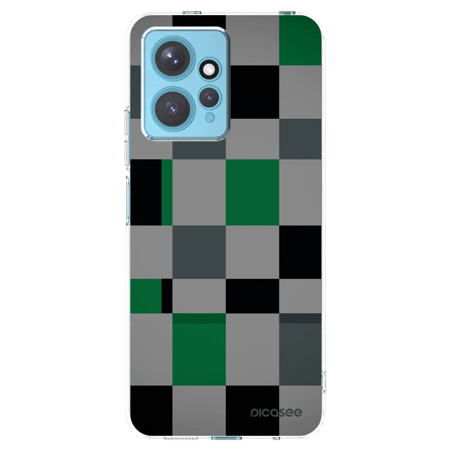 Picasee husă transparentă din silicon pentru Xiaomi Redmi Note 12 4G - Block Grid