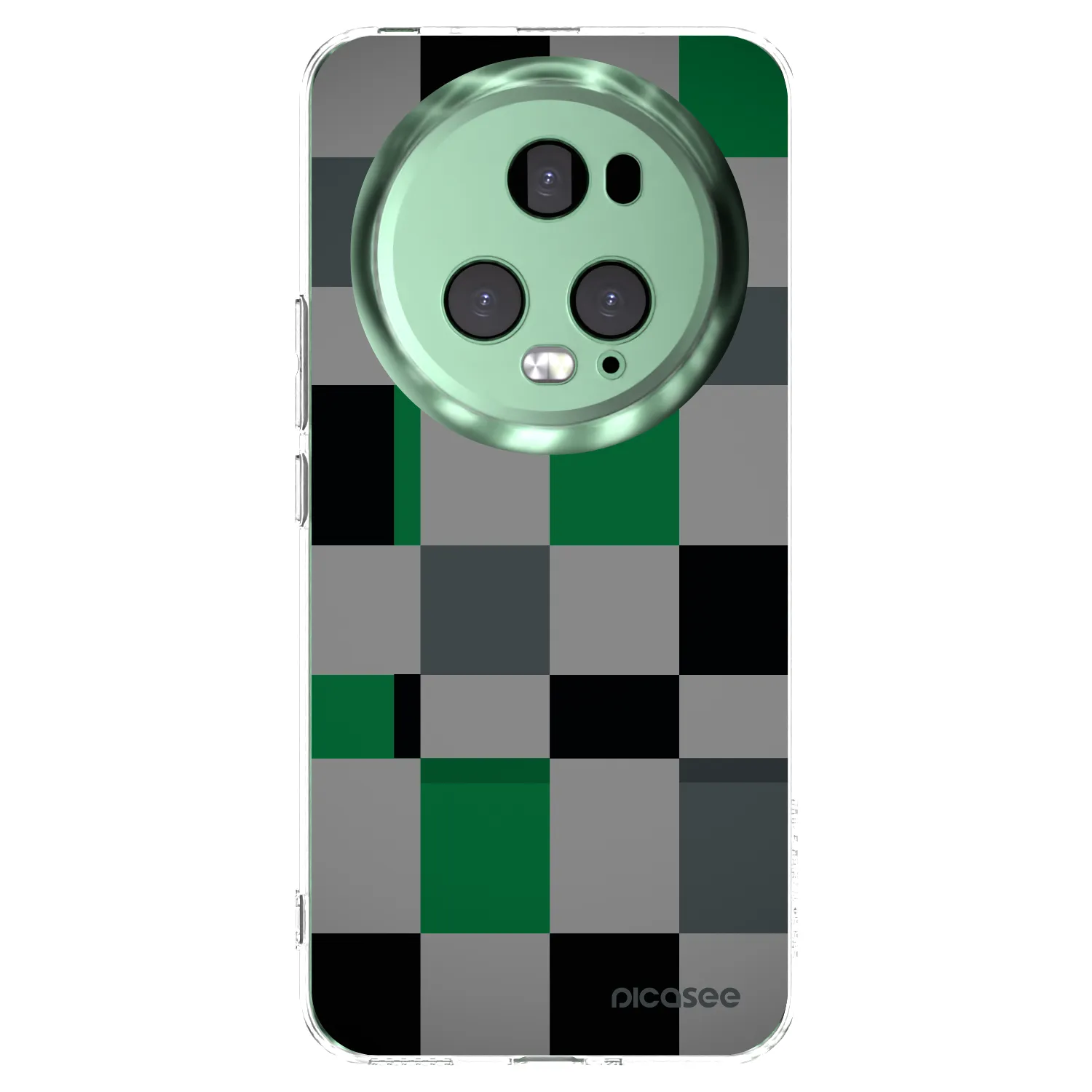 Picasee husă transparentă din silicon pentru Honor Magic5 Pro - Block Grid