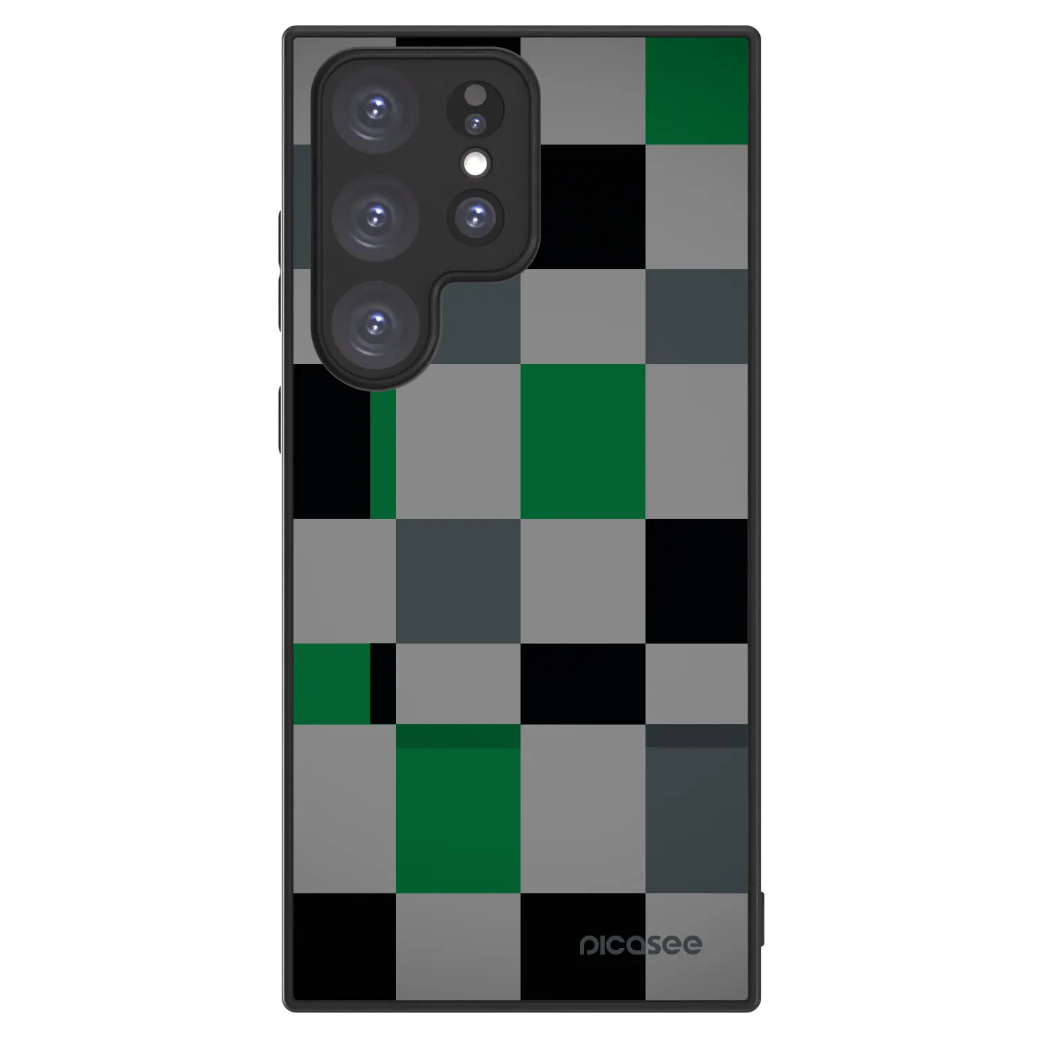 Picasee ULTIMATE CASE PowerShare pentru Samsung Galaxy S23 Ultra 5G - Block Grid