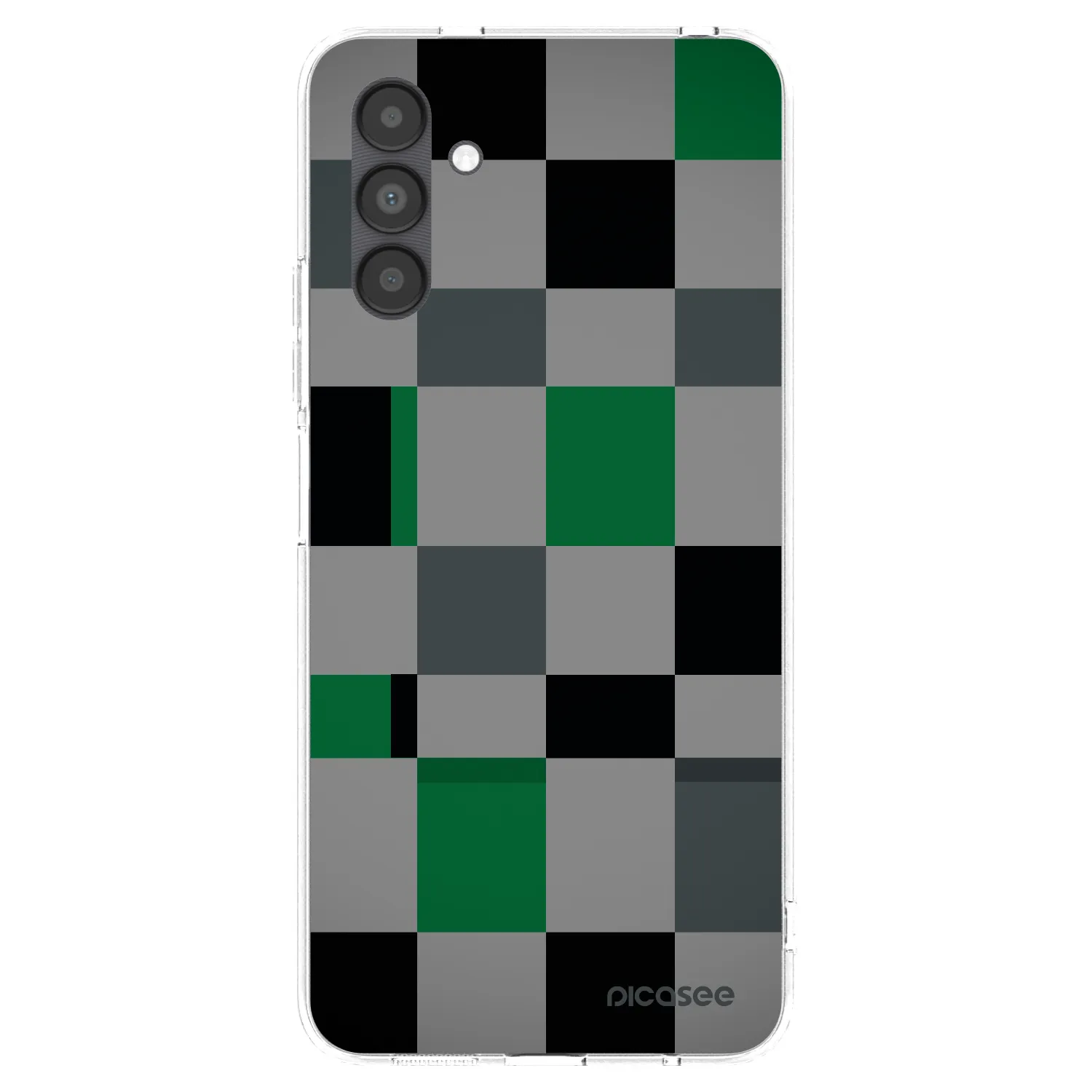 Picasee husă transparentă din silicon pentru Samsung Galaxy A04s A047F - Block Grid
