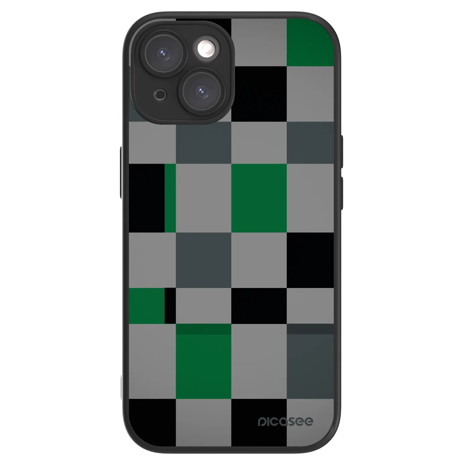Picasee ULTIMATE CASE MagSafe pentru Apple iPhone 15 - Block Grid