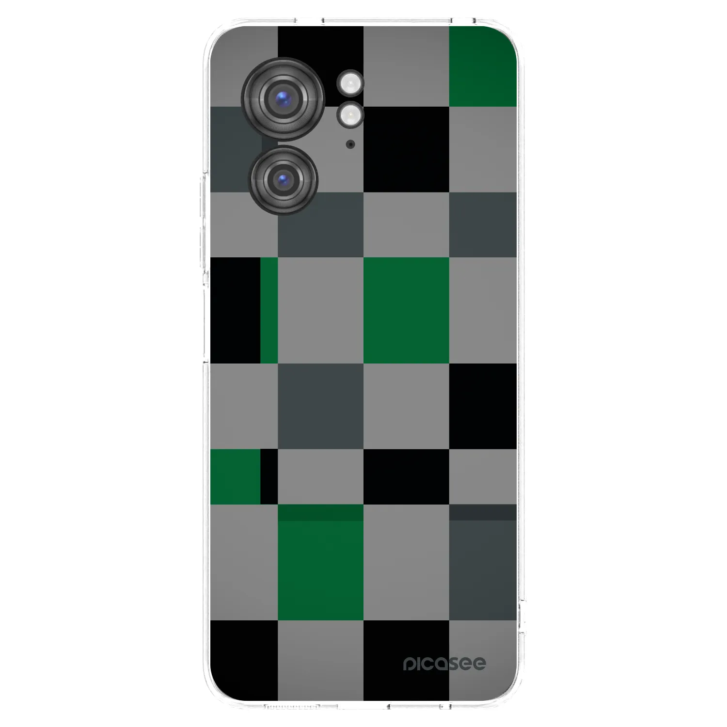 Picasee husă transparentă din silicon pentru Motorola Edge 40 - Block Grid