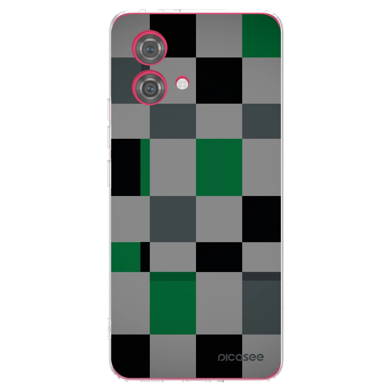 Picasee husă transparentă din silicon pentru Motorola Moto G84 5G - Block Grid