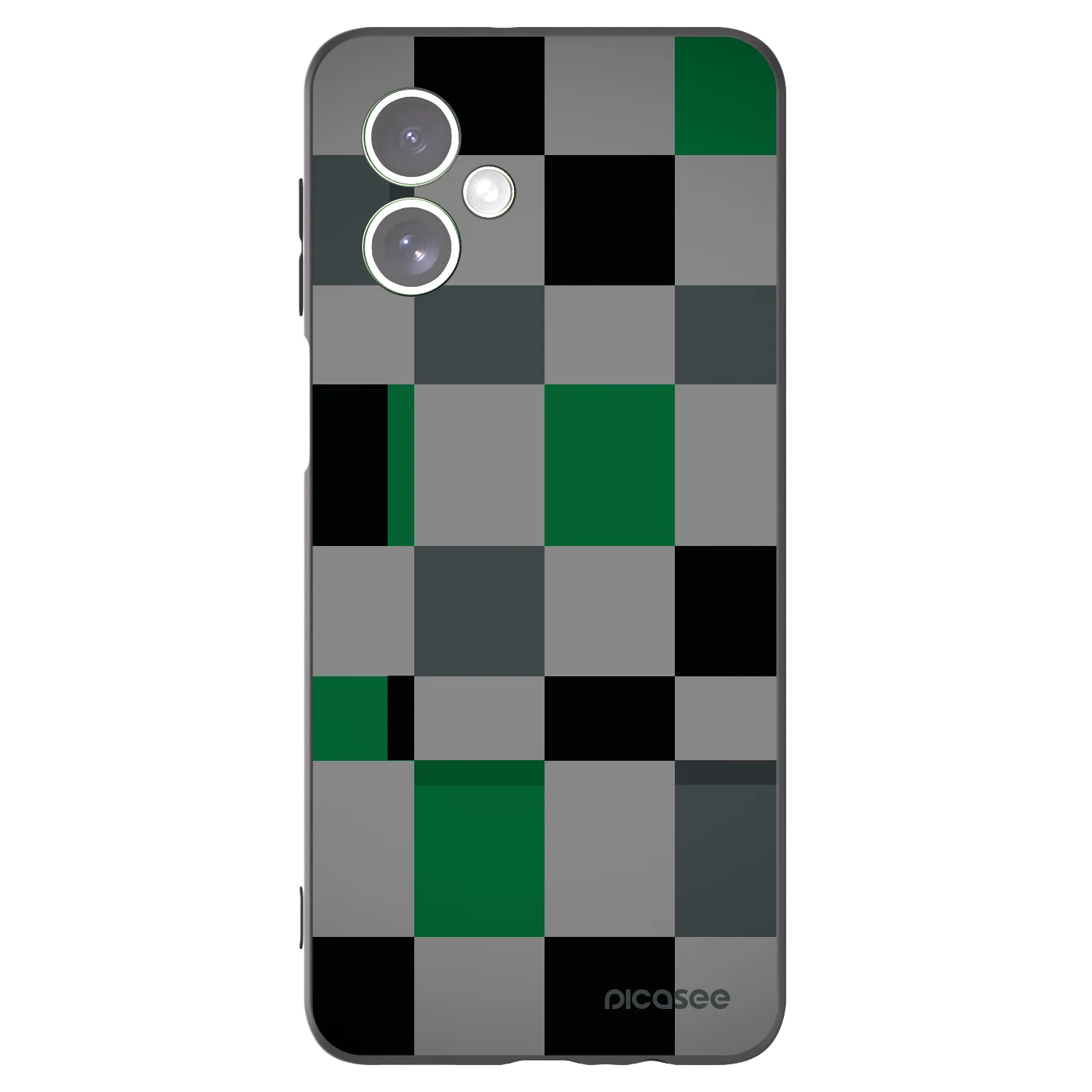 Picasee husă neagră din silicon pentru Motorola Moto G54 5G - Block Grid