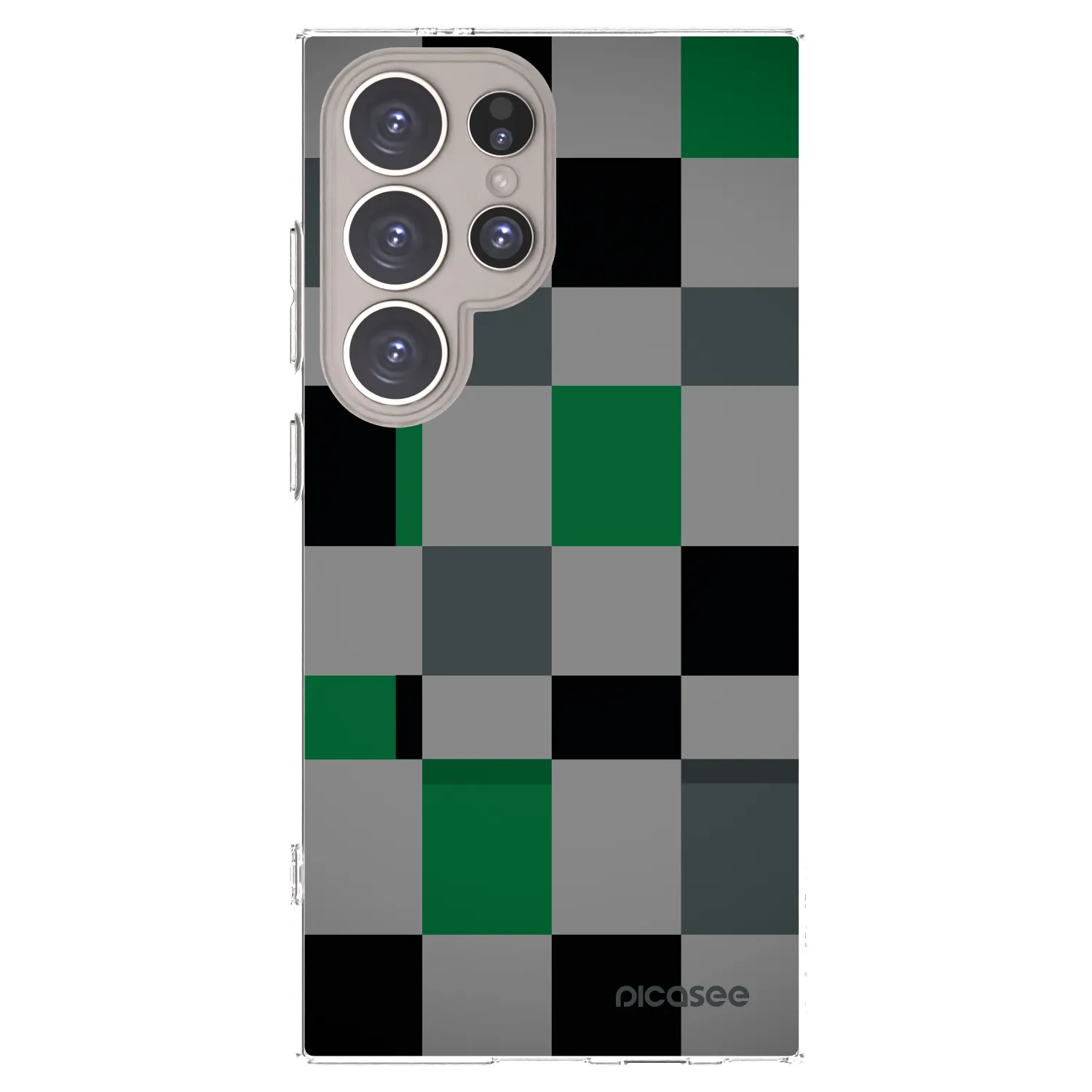 Picasee husă transparentă din silicon pentru Samsung Galaxy S24 Ultra S928B 5G - Block Grid