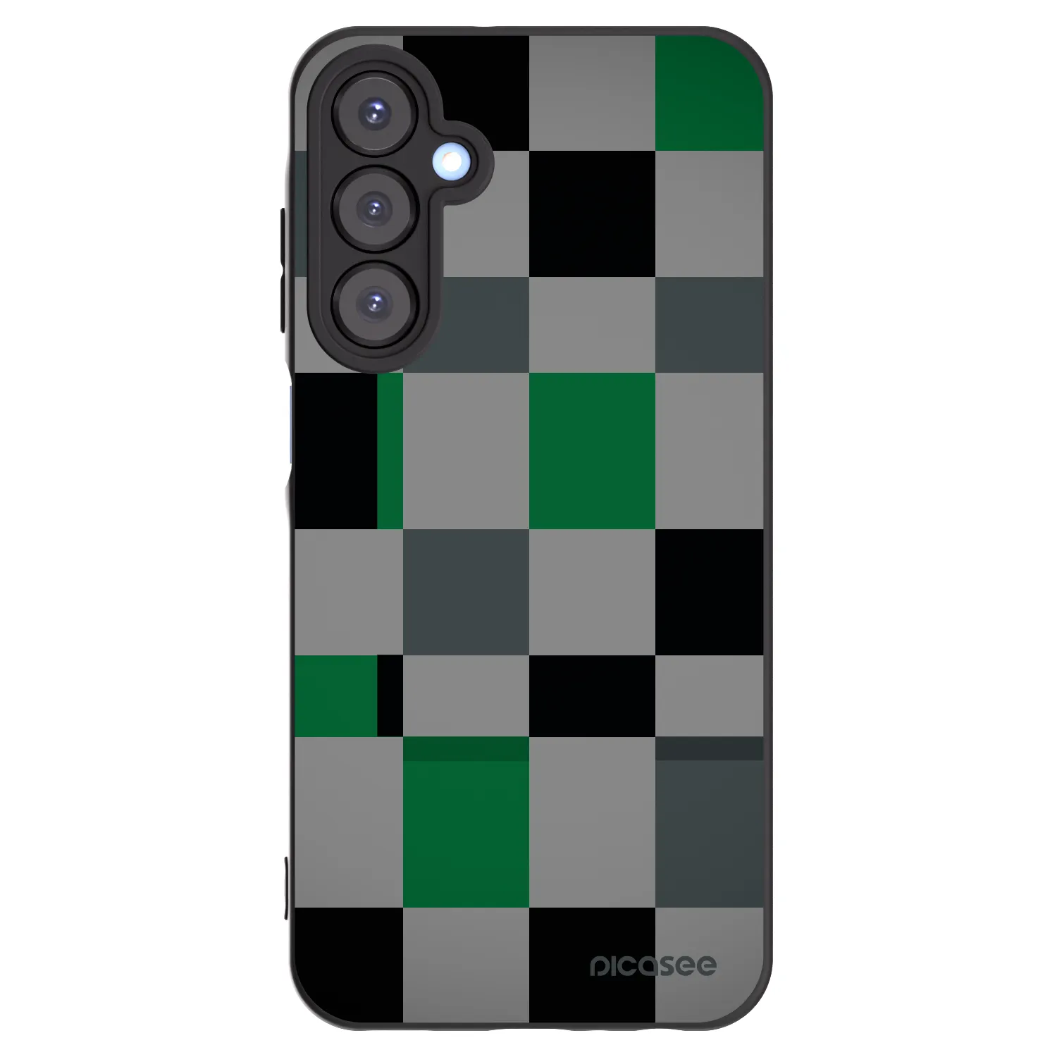 Picasee husă neagră din silicon pentru Samsung Galaxy A25 A256B 5G - Block Grid