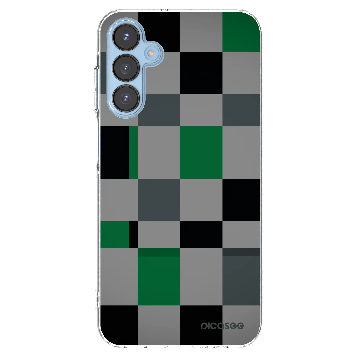 Picasee husă transparentă din silicon pentru Samsung Galaxy A15 A156B 5G - Block Grid