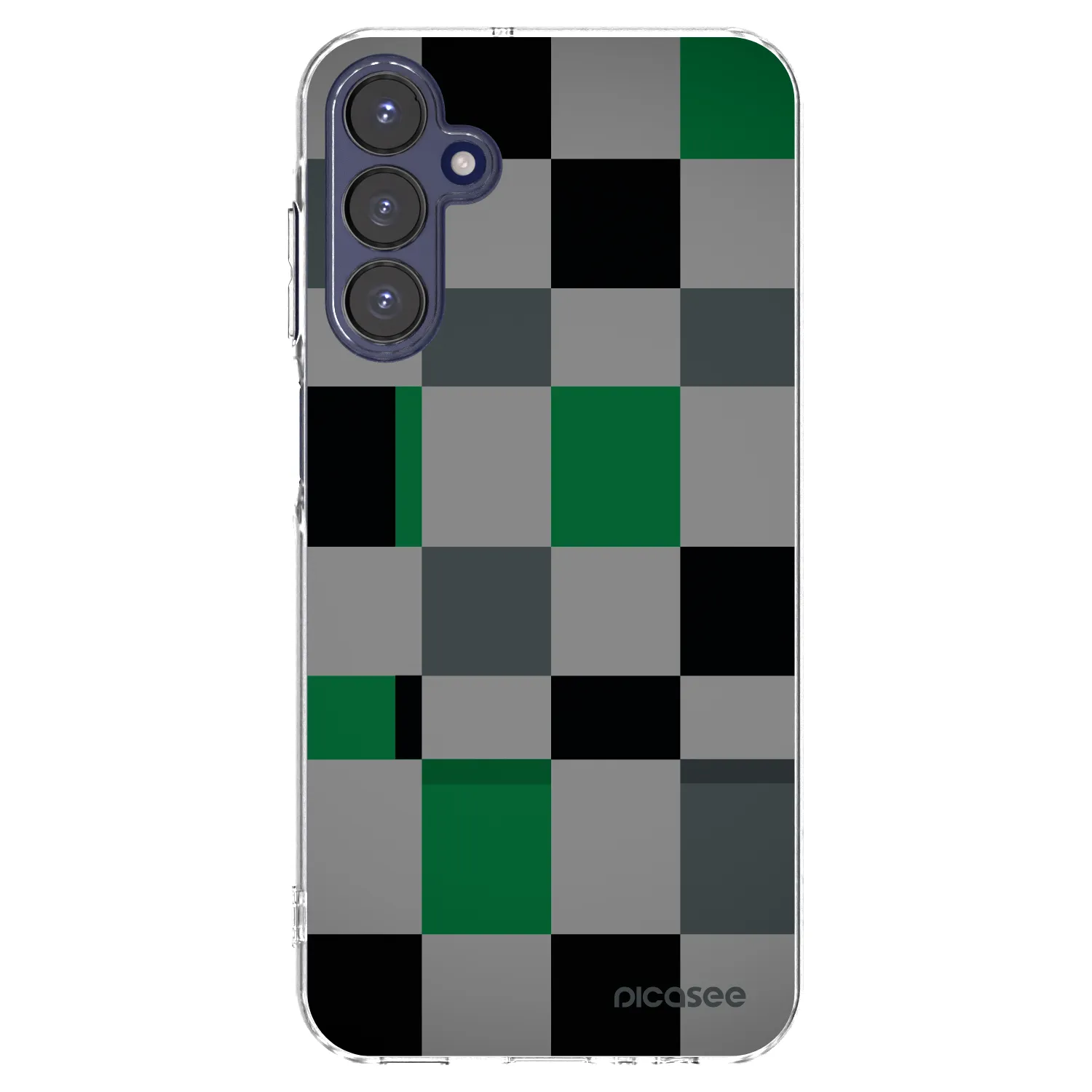 Picasee husă transparentă din silicon pentru Samsung Galaxy A15 A155F 4G - Block Grid