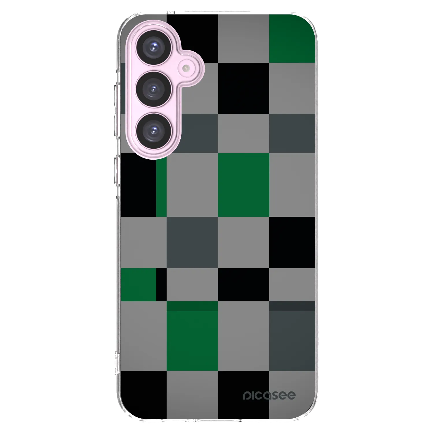 Picasee husă transparentă din silicon pentru Samsung Galaxy A55 5G A556B - Block Grid