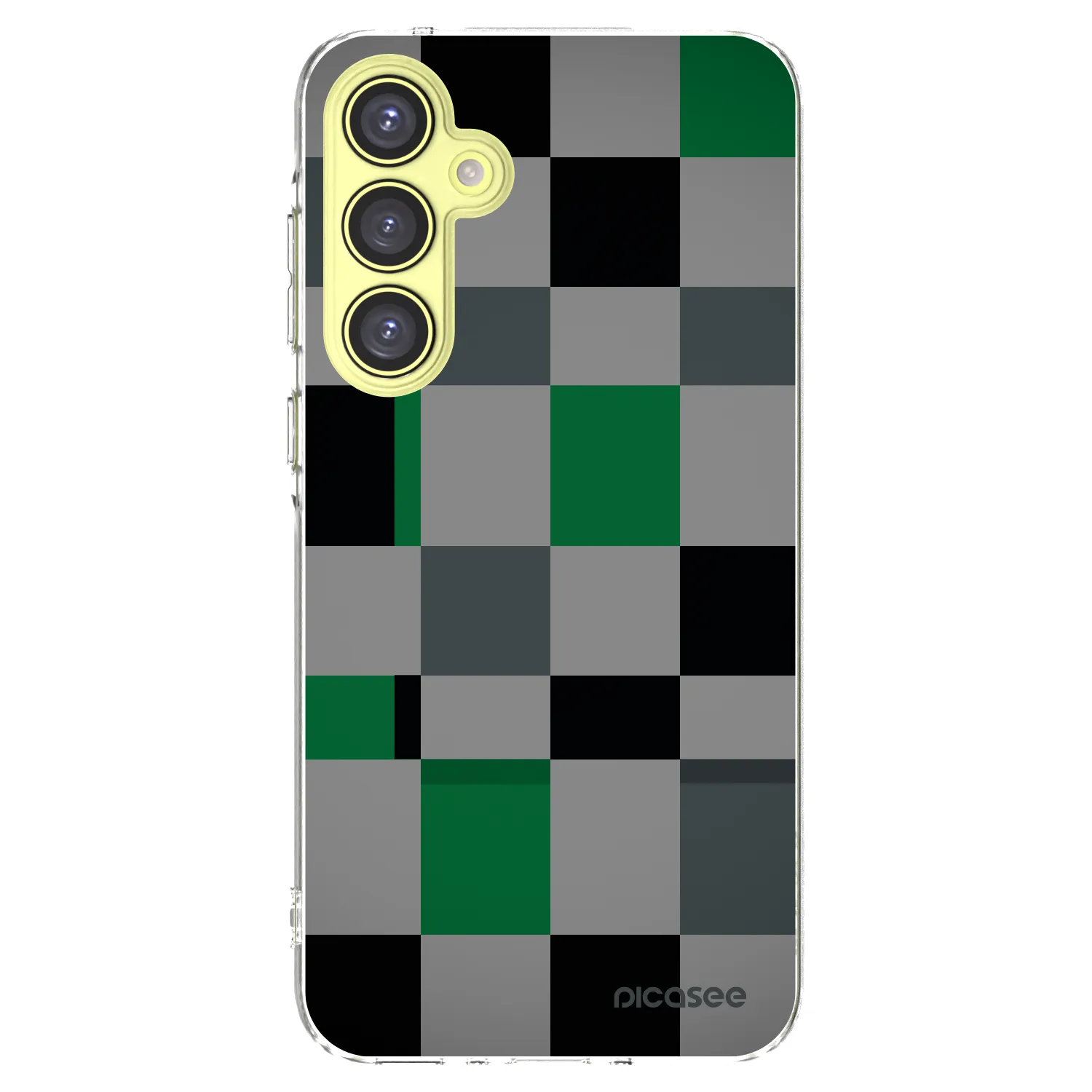 Picasee husă transparentă din silicon pentru Samsung Galaxy A35 5G A356B - Block Grid
