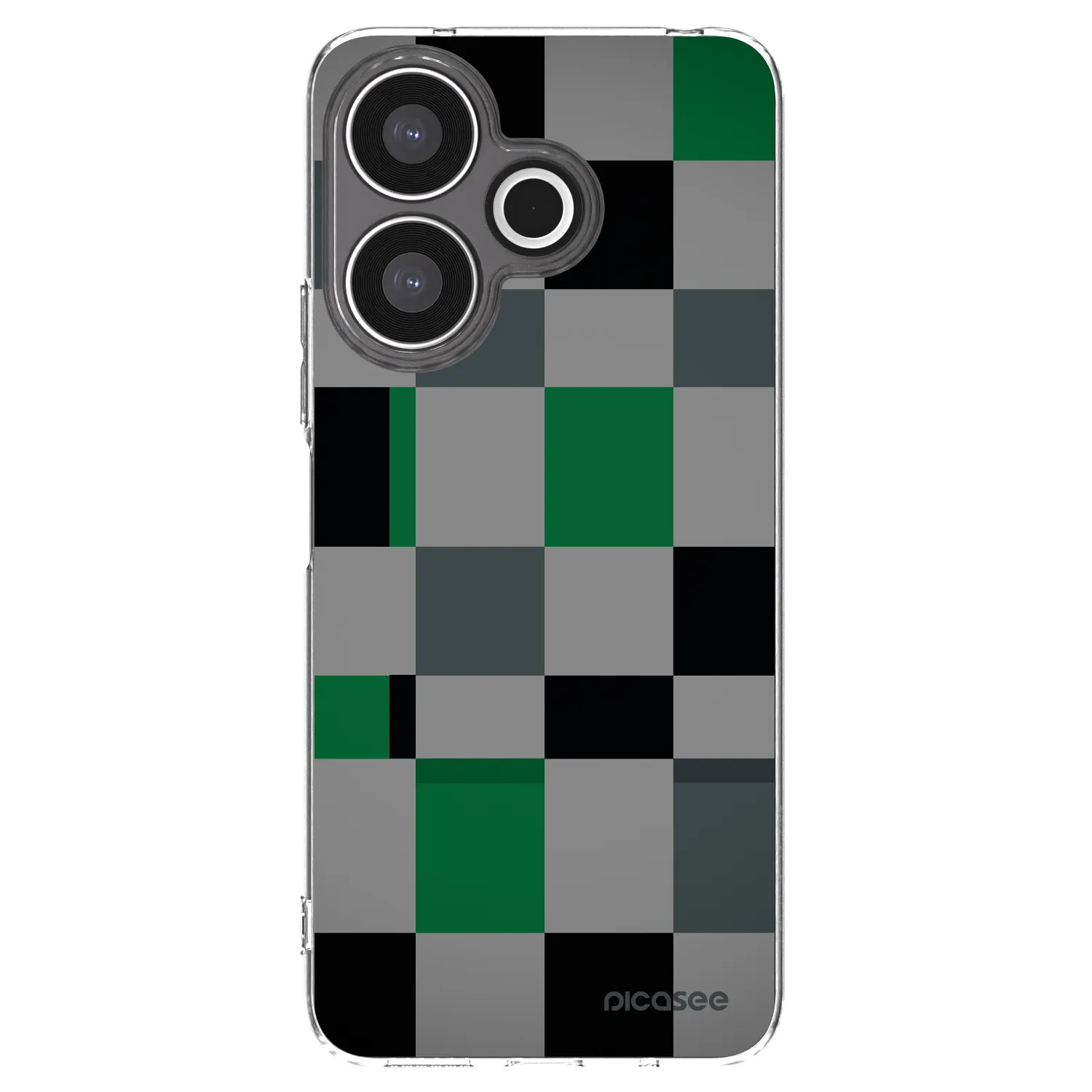 Picasee husă transparentă din silicon pentru Xiaomi Redmi 13 4G - Block Grid