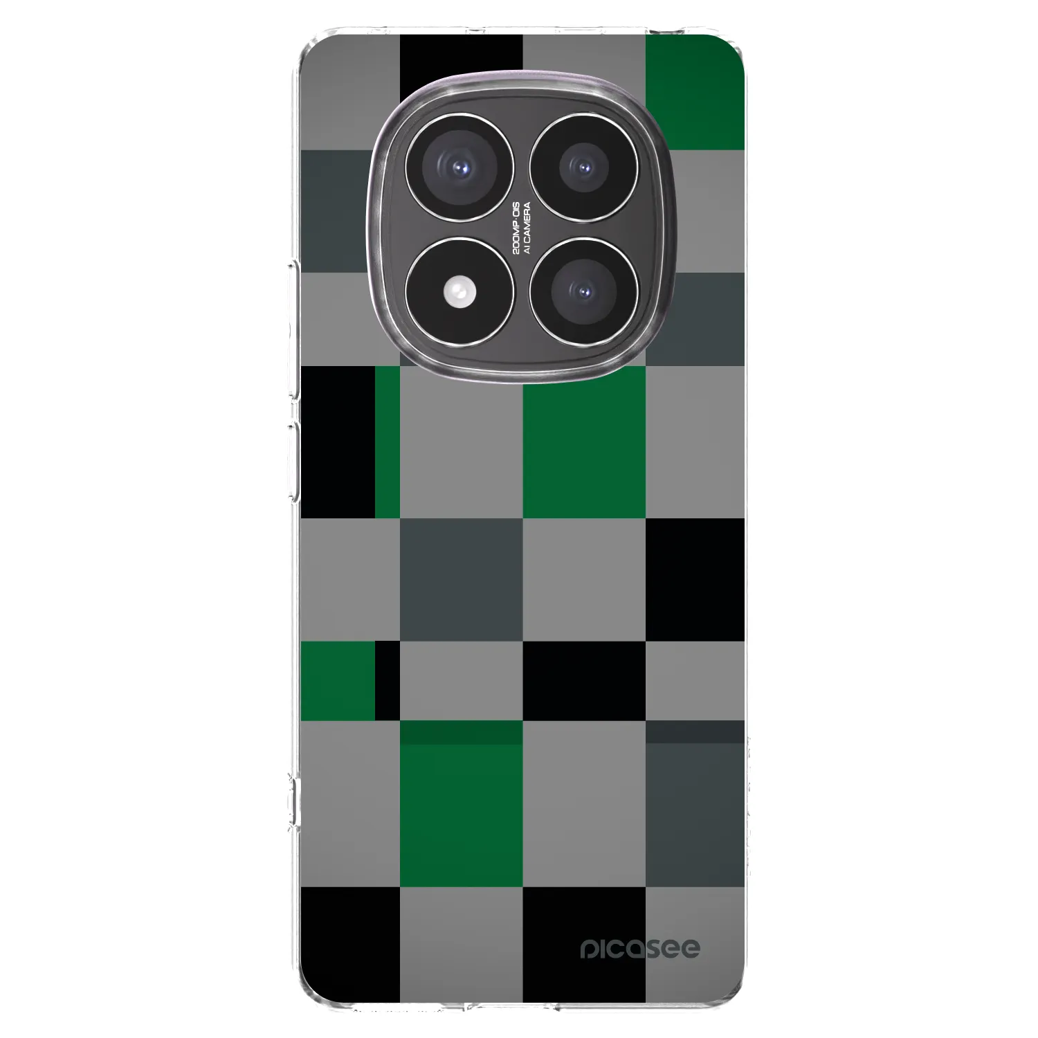 Picasee husă transparentă din silicon pentru Xiaomi Redmi Note 14 Pro+ 5G - Block Grid