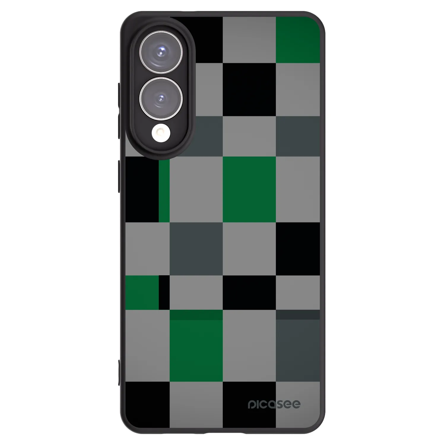Picasee husă neagră din silicon pentru Samsung Galaxy S25 Edge 5G - Block Grid