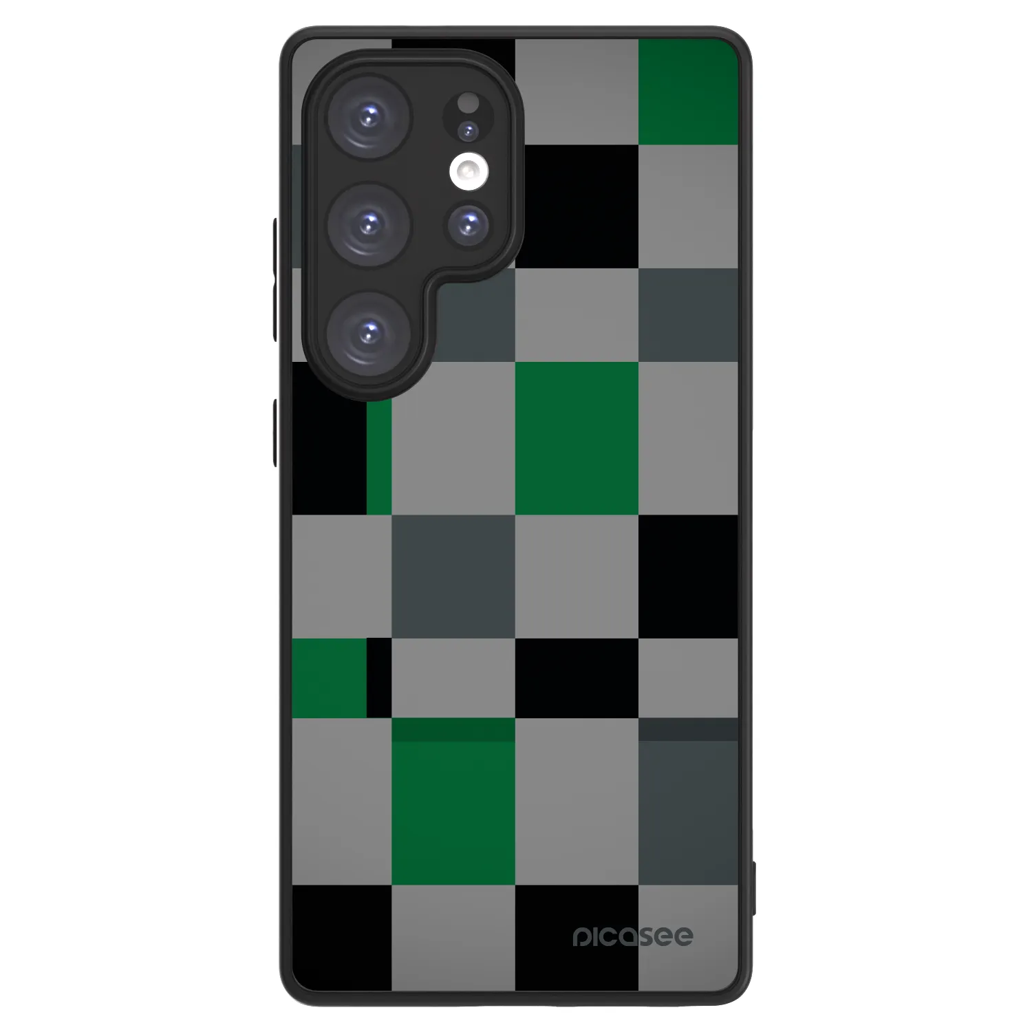 Picasee ULTIMATE CASE PowerShare pentru Samsung Galaxy S25 Ultra 5G - Block Grid