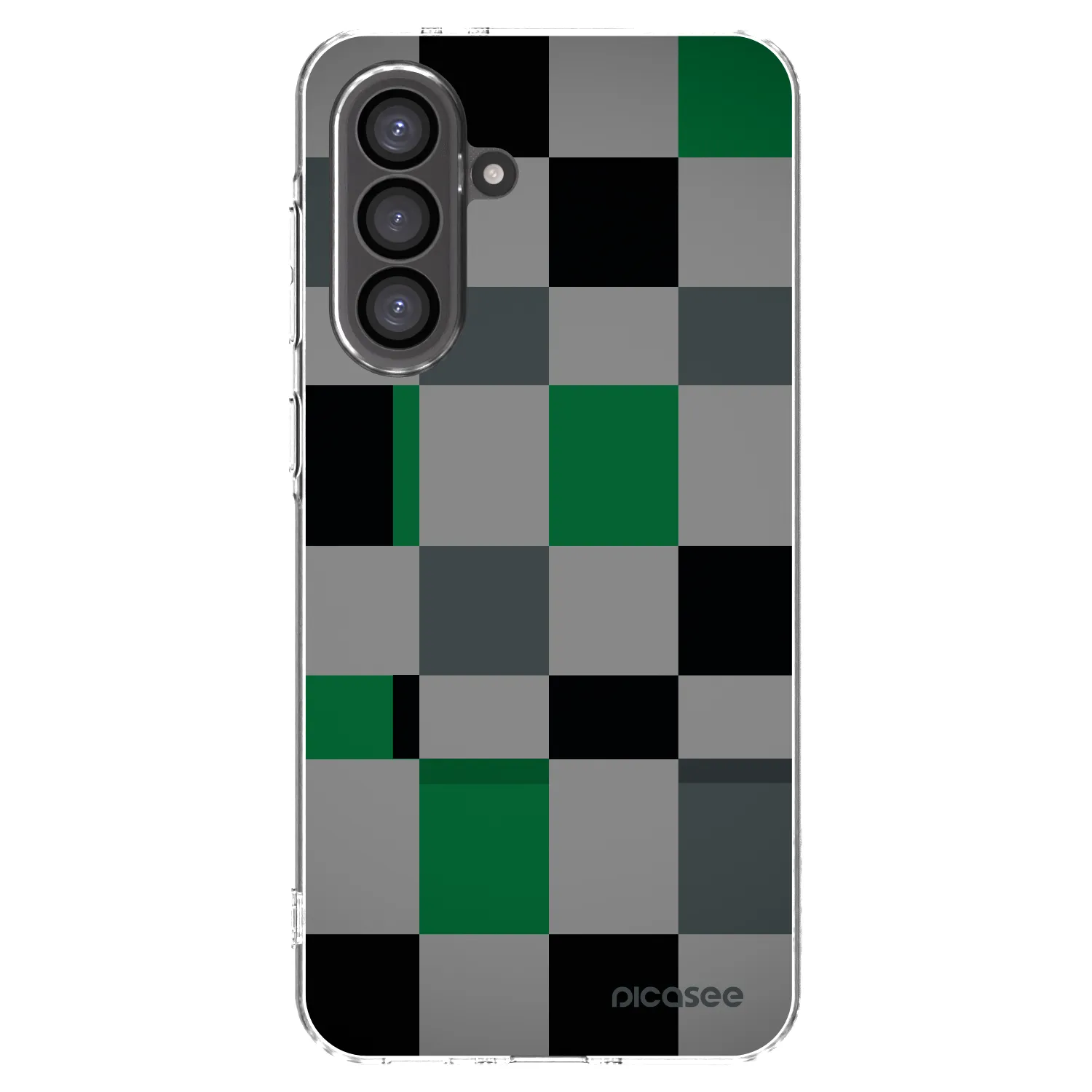 Picasee husă transparentă din silicon pentru Samsung Galaxy A56 5G A566B - Block Grid