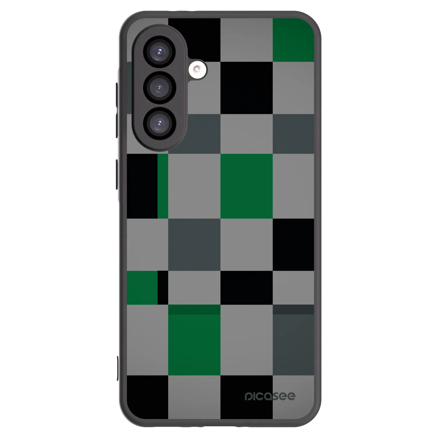 Picasee husă neagră din silicon pentru Samsung Galaxy A26 5G A266B - Block Grid