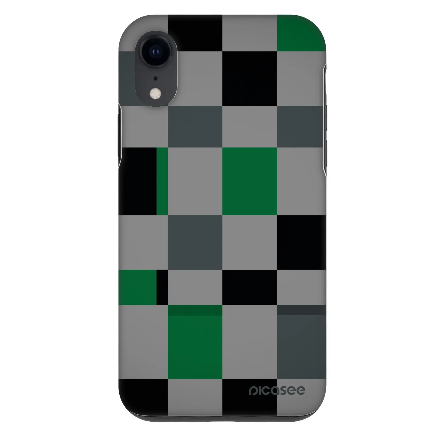 Picasee Fashion Case pentru Apple iPhone XR - Block Grid
