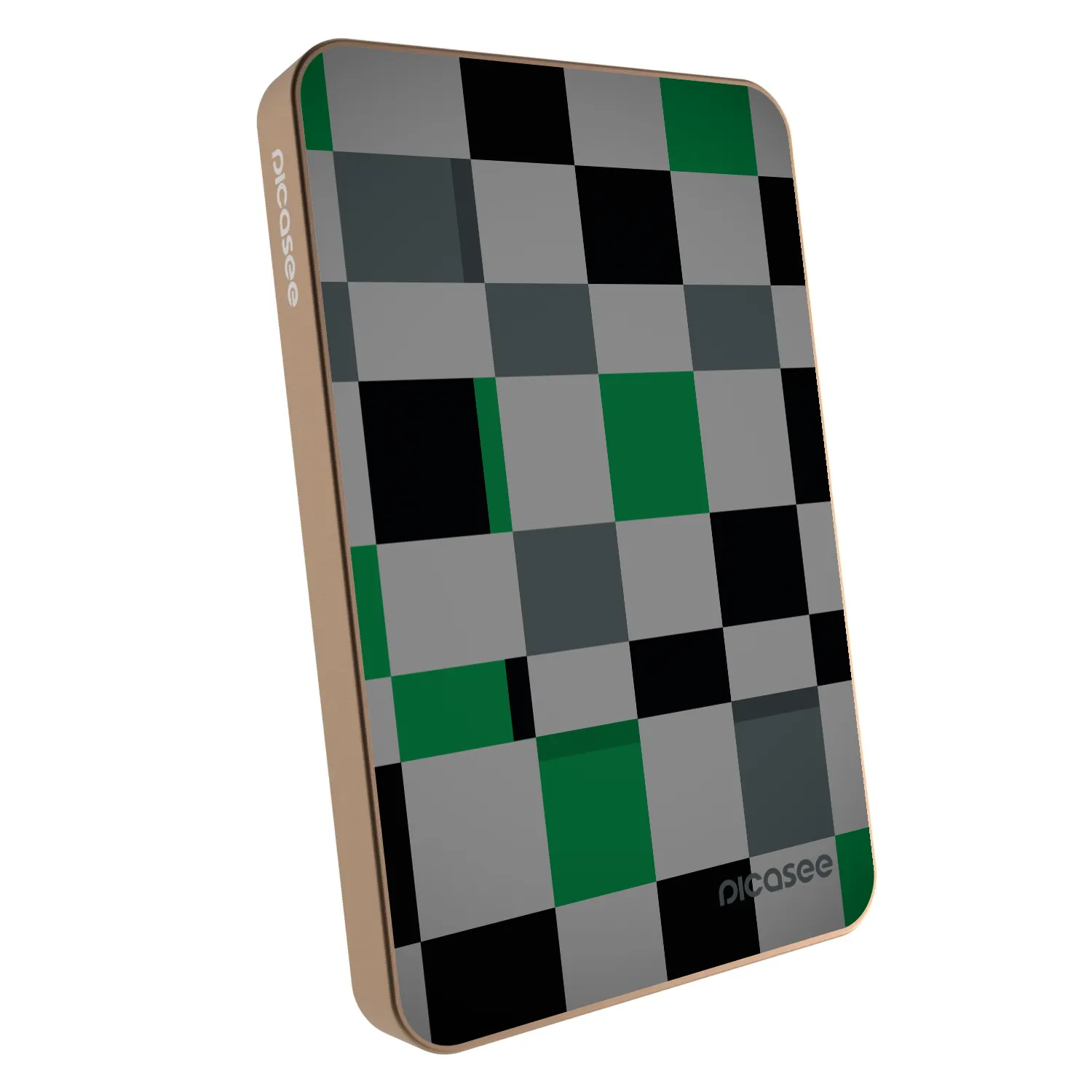 Picasee Powerbank cu MagSafe 5 000 mAh De aur - Block Grid