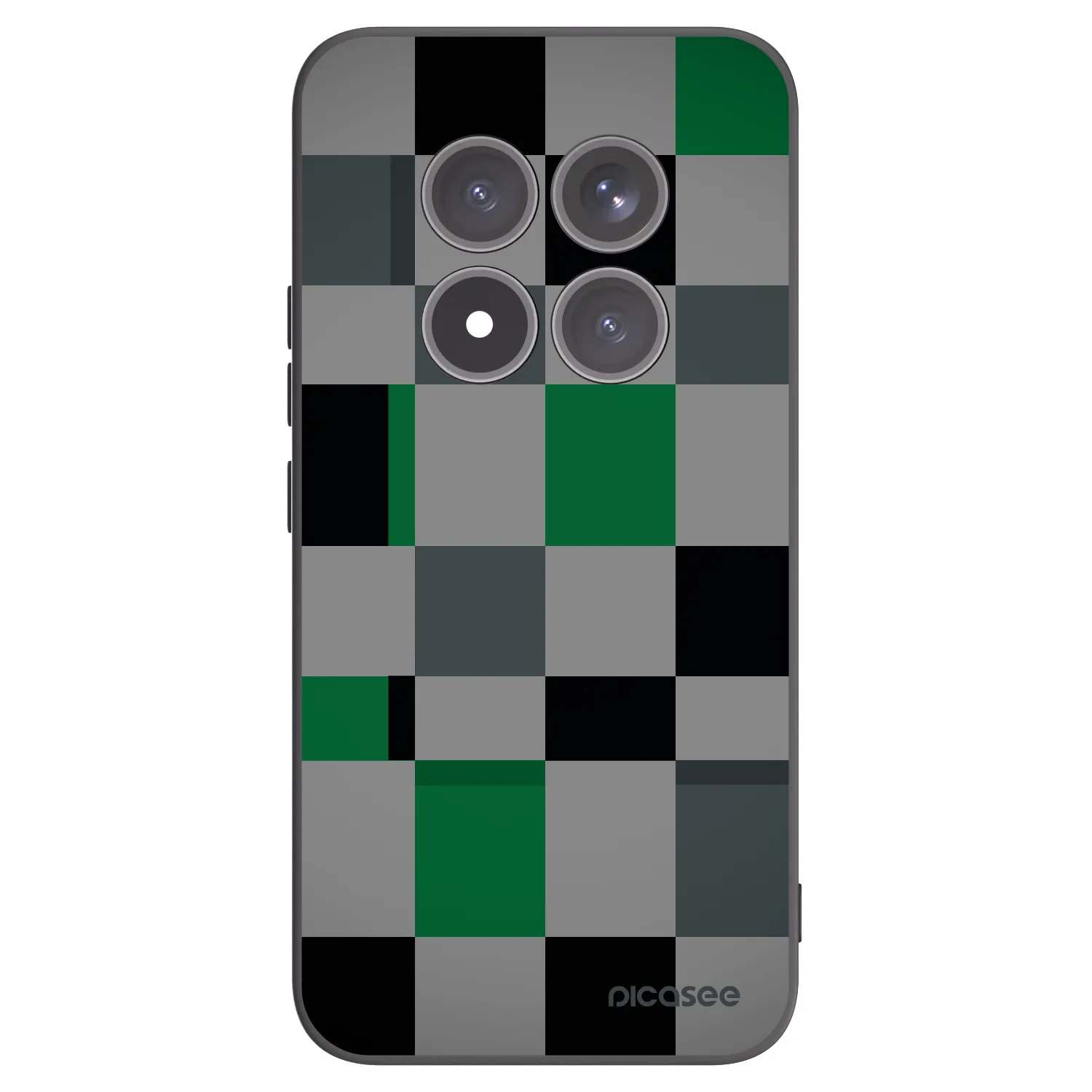 Picasee husă neagră din silicon pentru Xiaomi Redmi Note 15 Pro+ - Block Grid