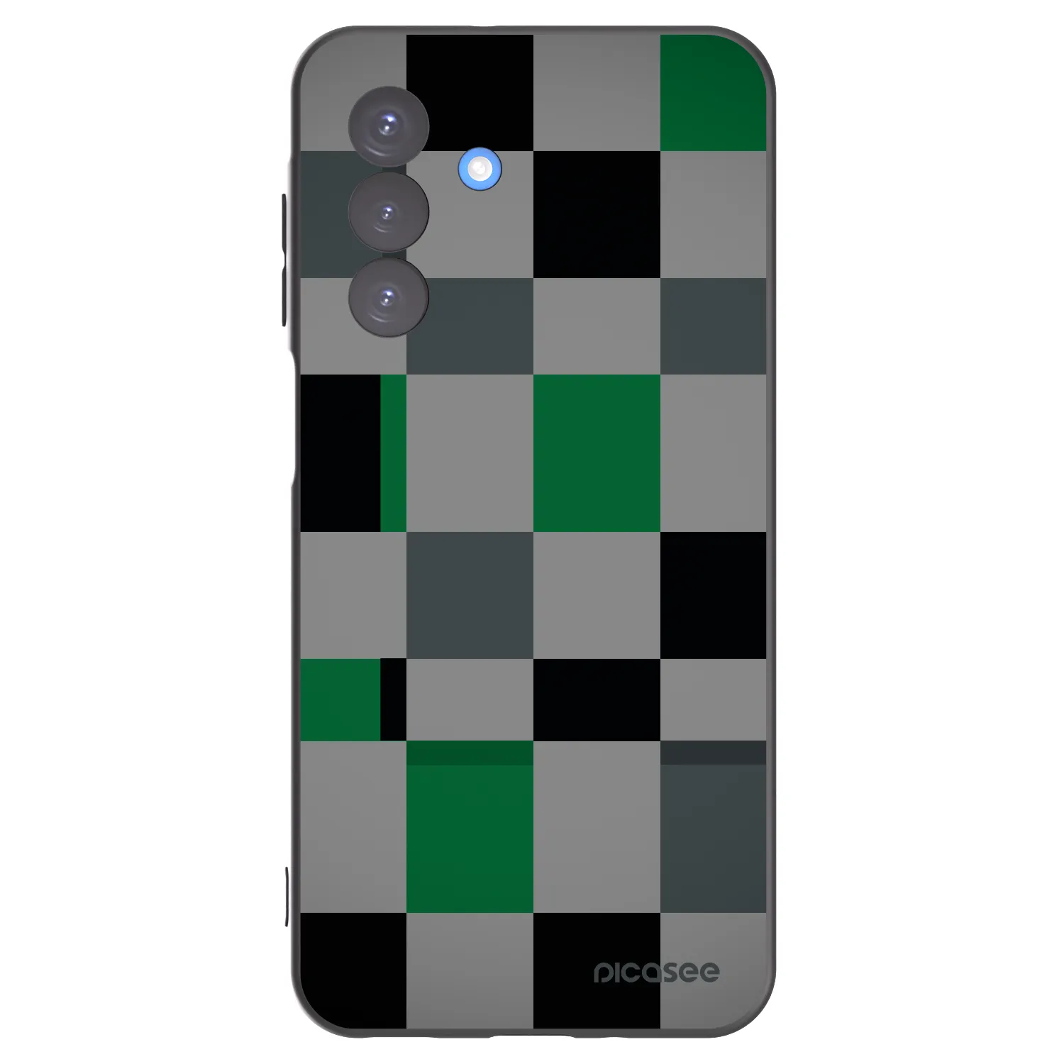 Picasee husă neagră din silicon pentru Samsung Galaxy A17 5G - Block Grid