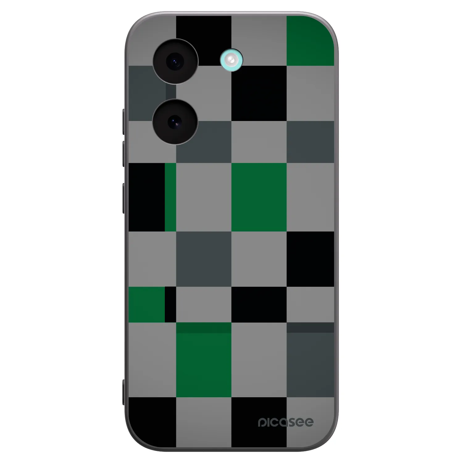 Picasee husă neagră din silicon pentru Xiaomi Poco X8 Pro - Block Grid