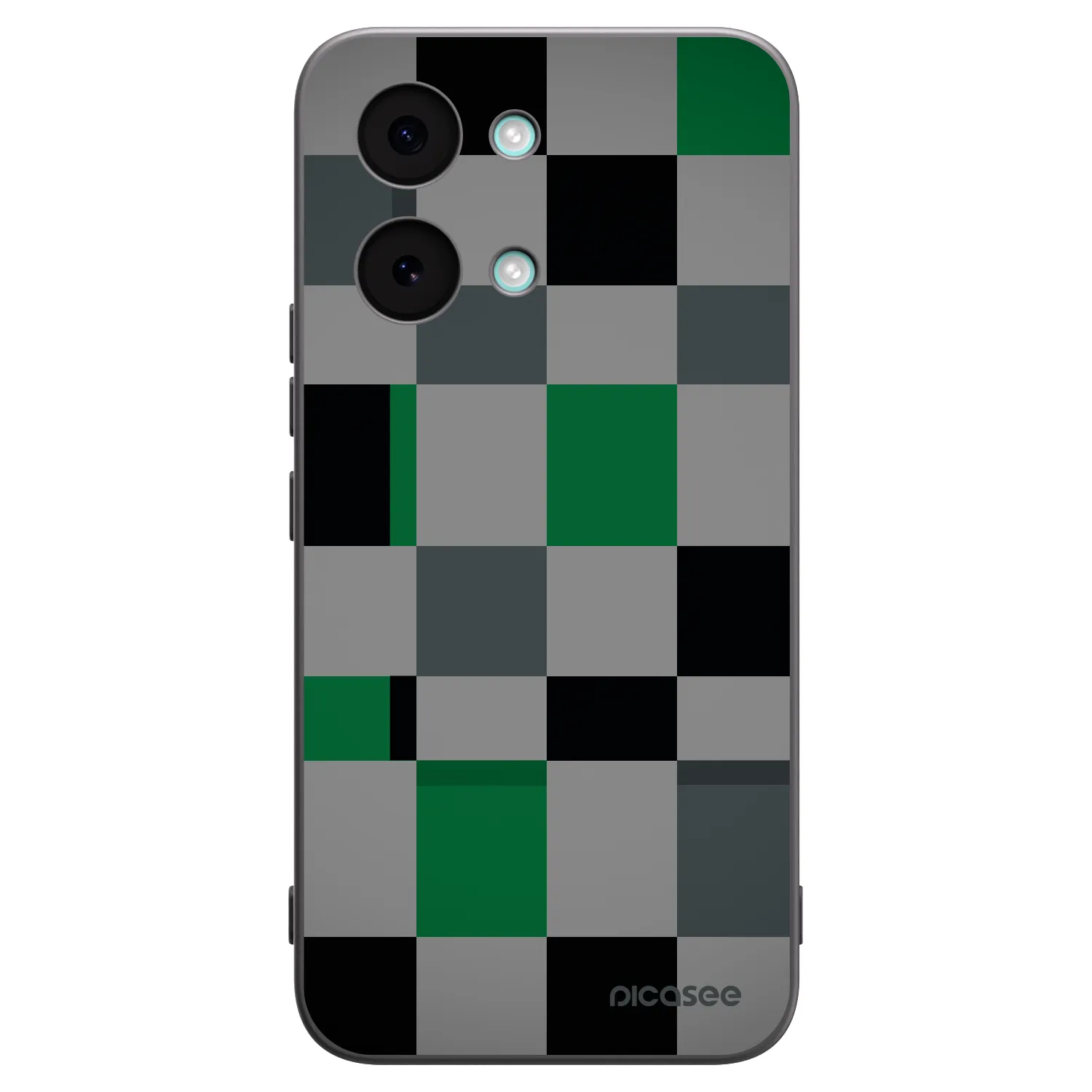 Picasee husă neagră din silicon pentru Xiaomi Poco X8 Pro Max - Block Grid