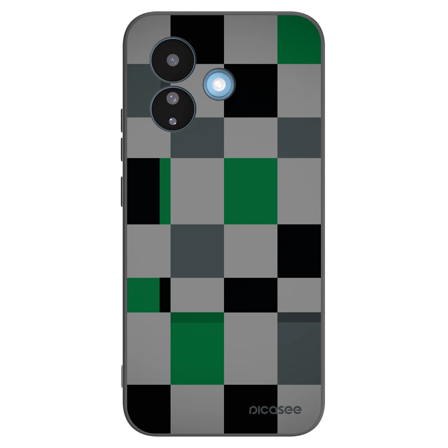 Picasee husă neagră din silicon pentru Xiaomi Redmi Note 17 Pro 5G - Block Grid