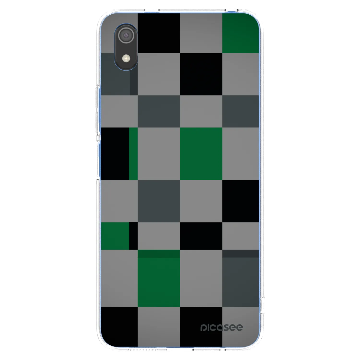 Picasee husă transparentă din silicon pentru Xiaomi Redmi 7A - Block Grid