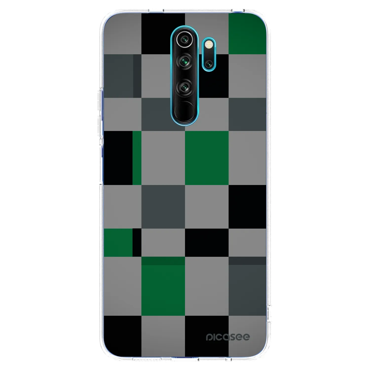 Picasee husă transparentă din silicon pentru Xiaomi Redmi Note 8 Pro - Block Grid