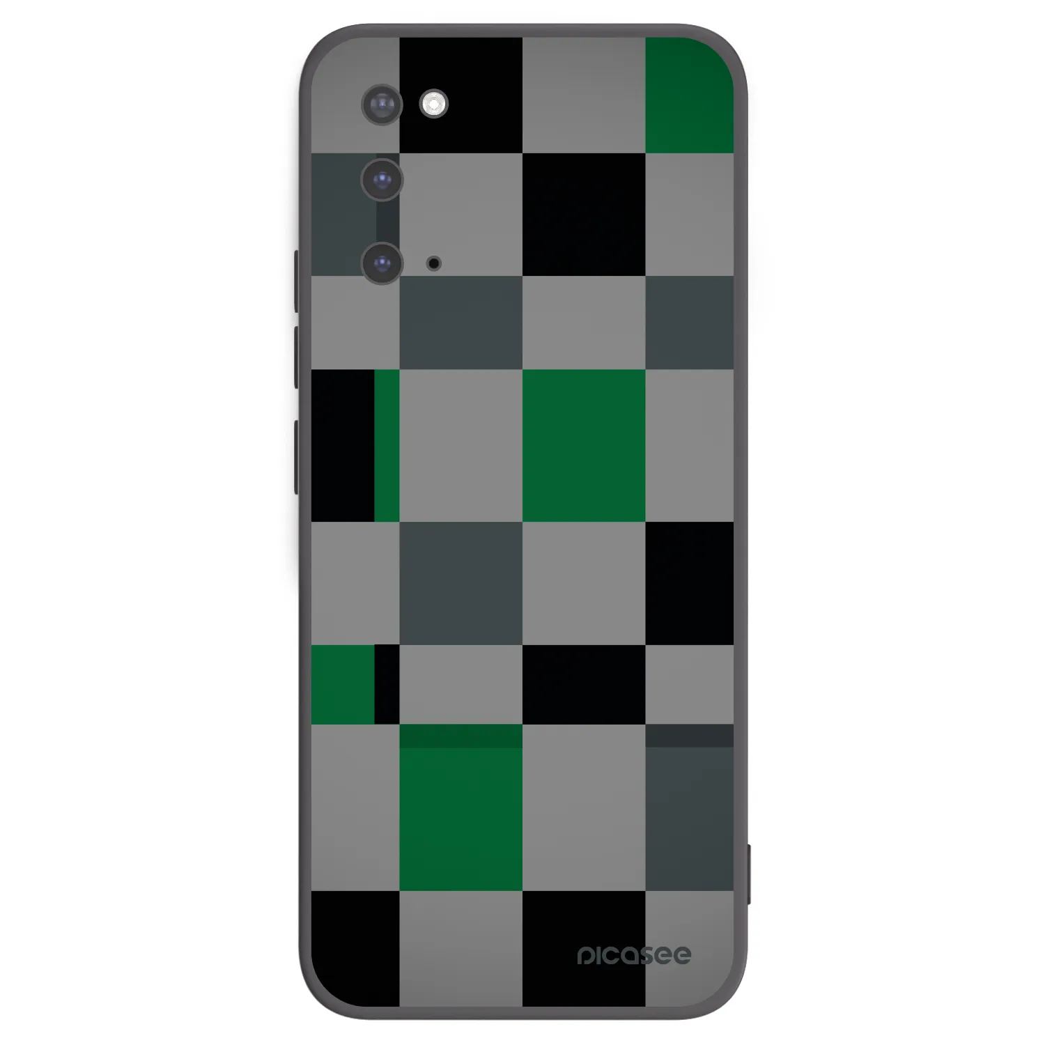 Picasee husă neagră din silicon pentru Samsung Galaxy S20 G980F - Block Grid