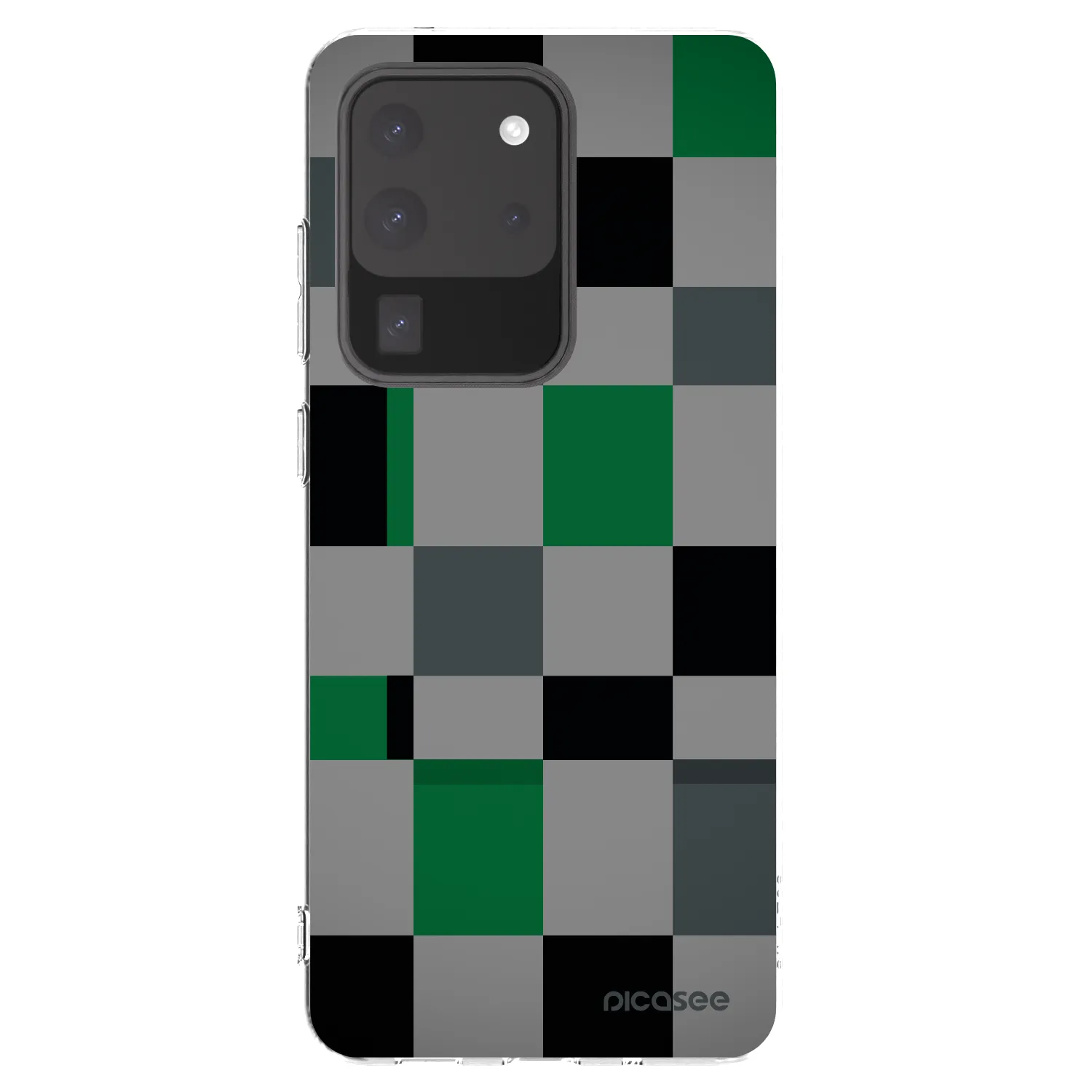 Picasee husă transparentă din silicon pentru Samsung Galaxy S20 Ultra 5G G988F - Block Grid