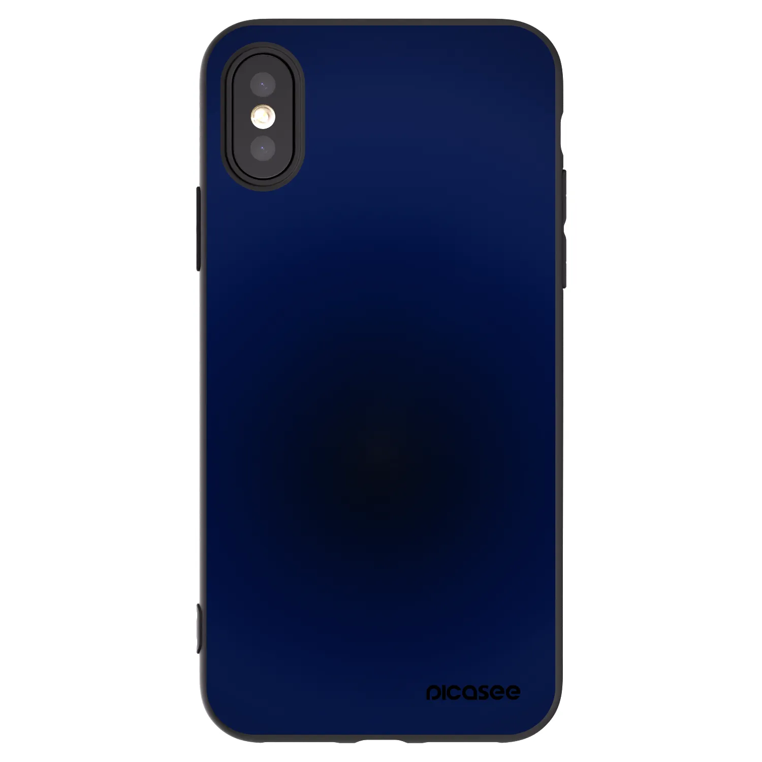 Picasee husă neagră din silicon pentru Apple iPhone X/XS - Deep Ocean