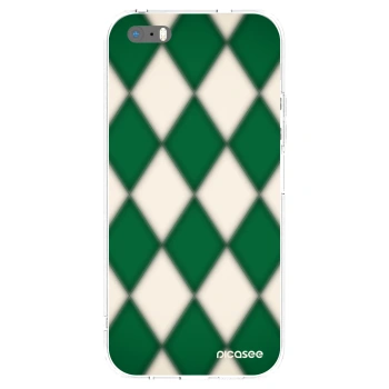 Picasee husă transparentă din silicon pentru Apple iPhone 5/5S/SE - Emerald Diamond