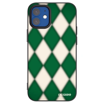 Picasee husă neagră din silicon pentru Apple iPhone 12 mini - Emerald Diamond