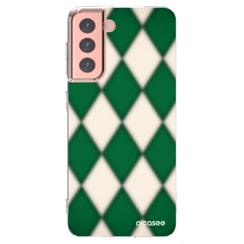 Picasee husă transparentă din silicon pentru Samsung Galaxy S21 5G G991B - Emerald Diamond